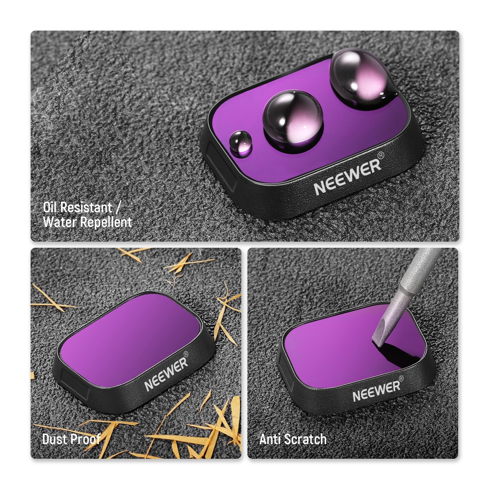 NEEWER FL-DM4 6-Pack Plastic ND Filter Set for DJI Mini 3/Mini 3 Pro