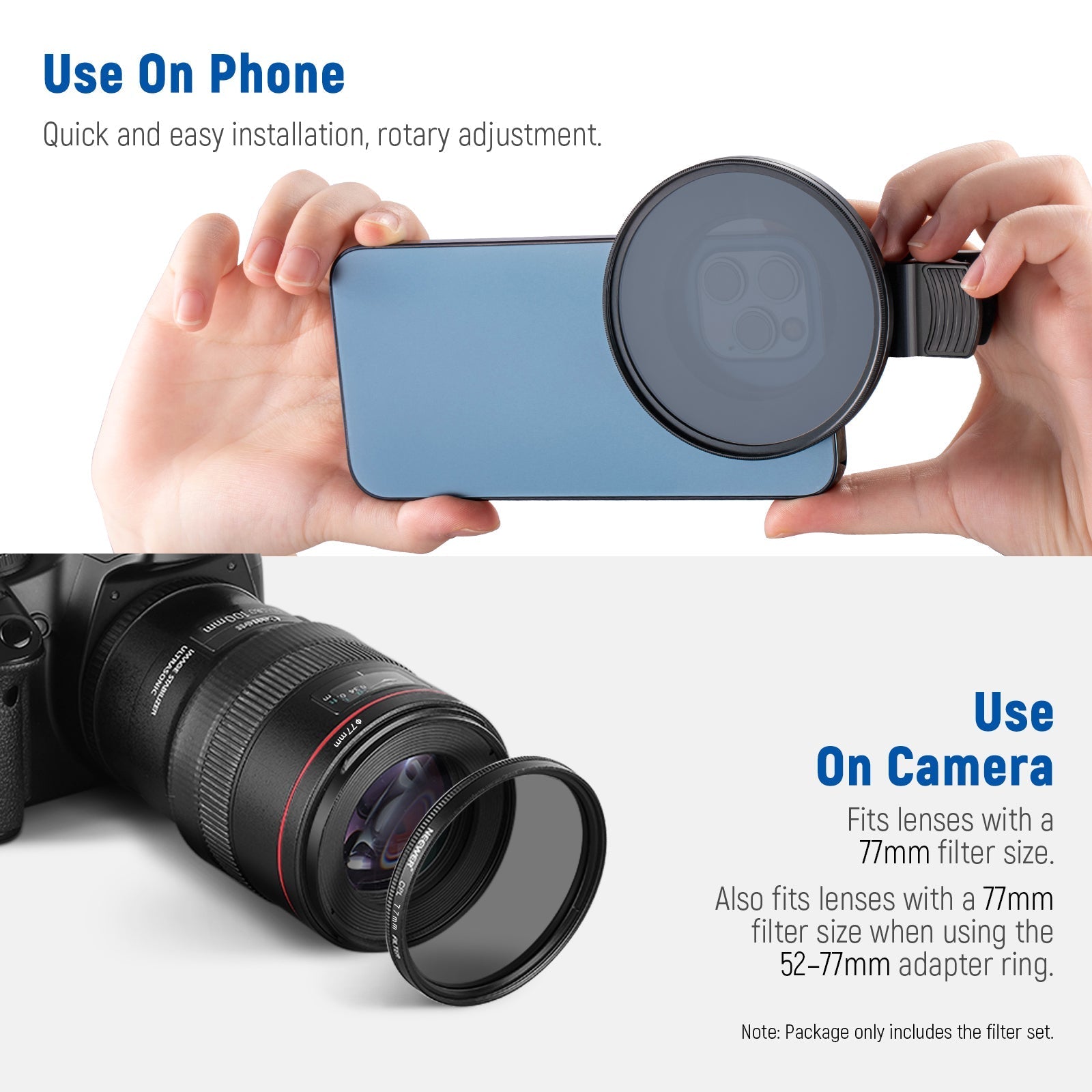 NEEWER Clip On Filters Kit for Phone & Camera