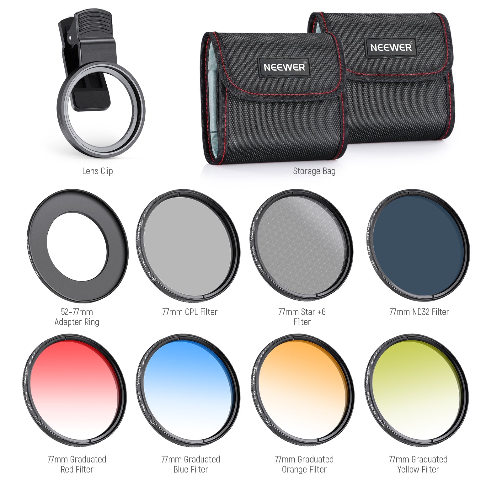 NEEWER Clip On Filters Kit for Phone & Camera