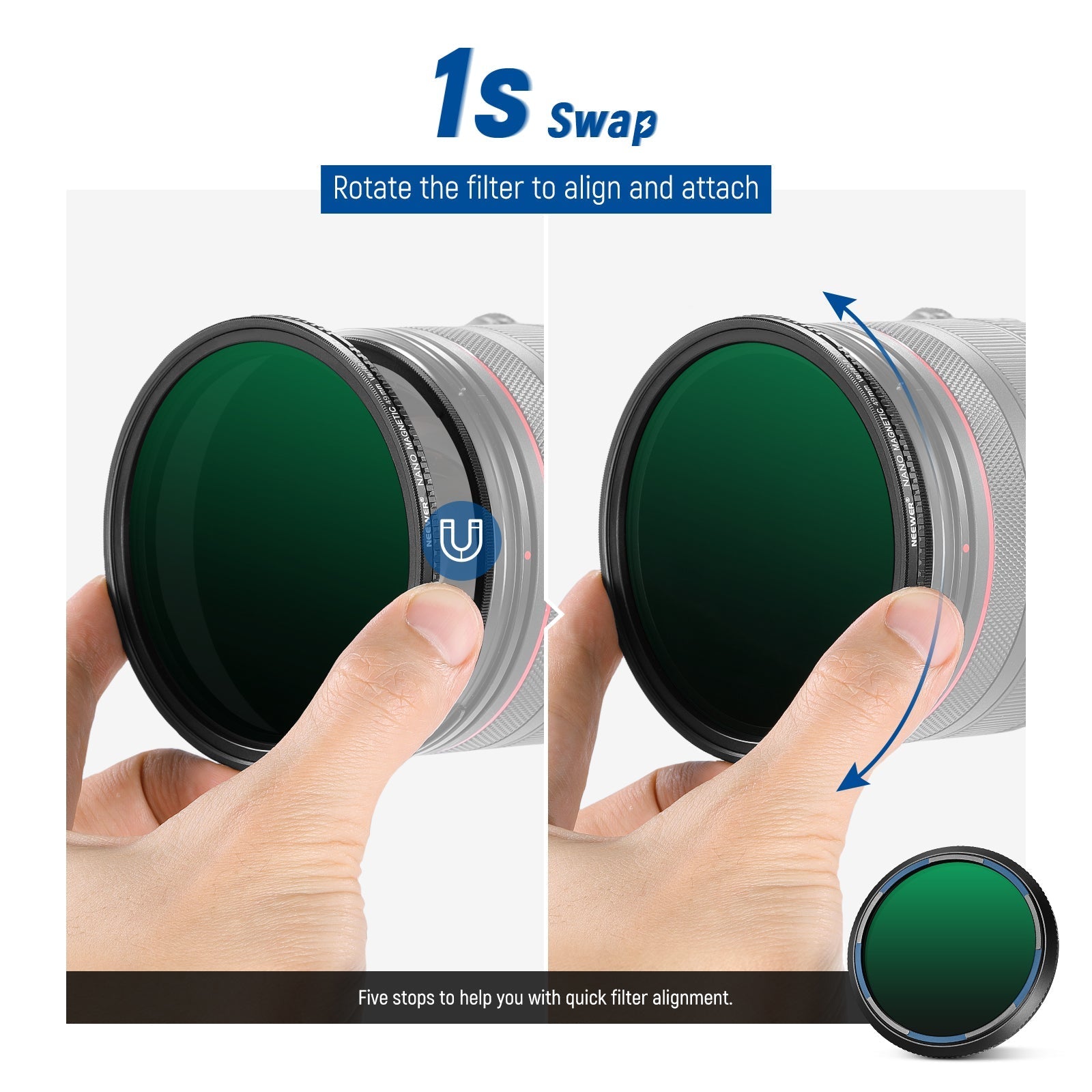 NEEWER ND2-ND32 Magnetic Variable Filter