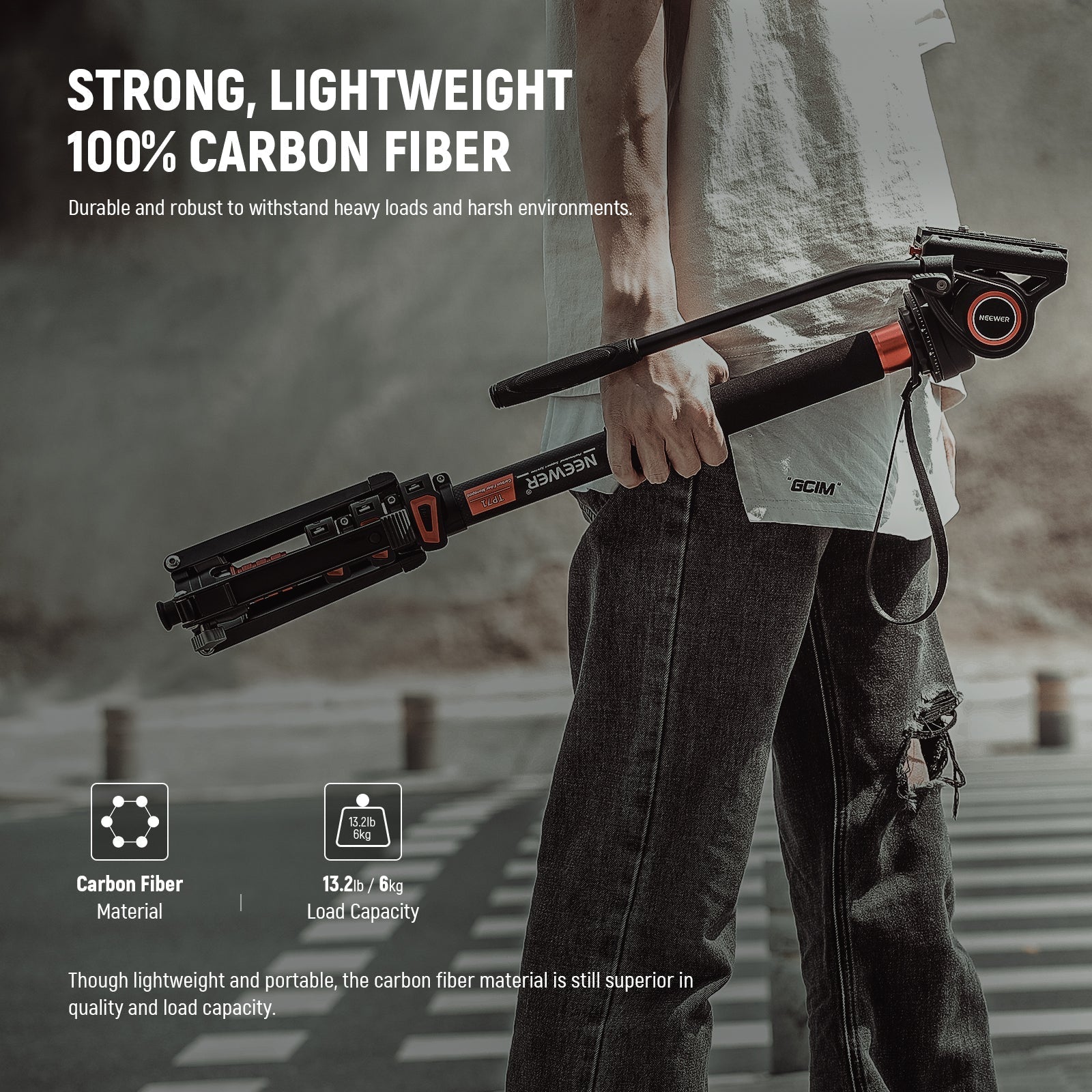 NEEWER TP71 67.7" Pro Carbon Fiber Camera Monopod