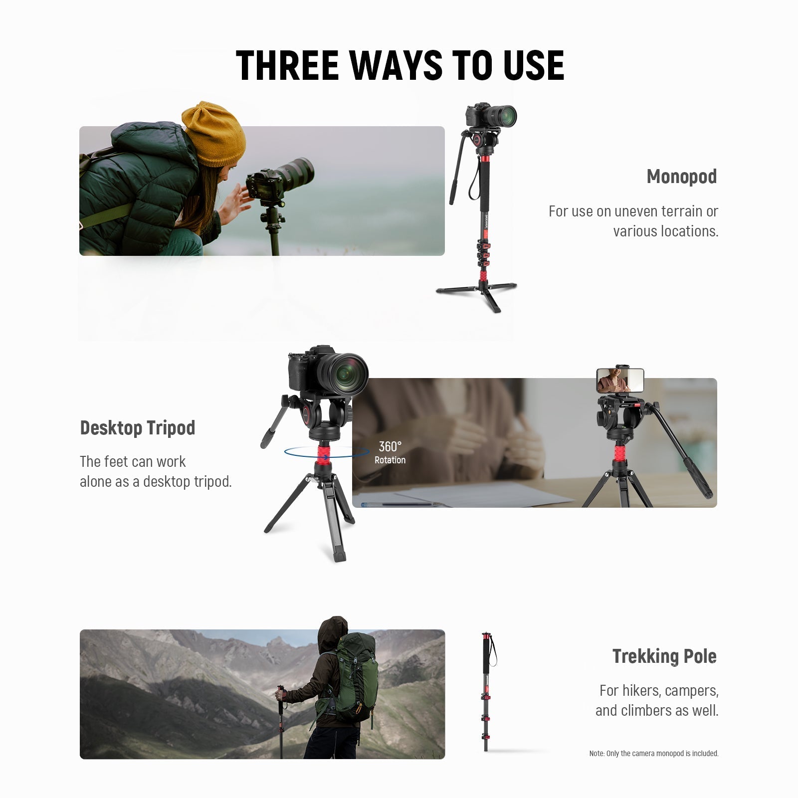 NEEWER TP71 67.7" Pro Carbon Fiber Camera Monopod