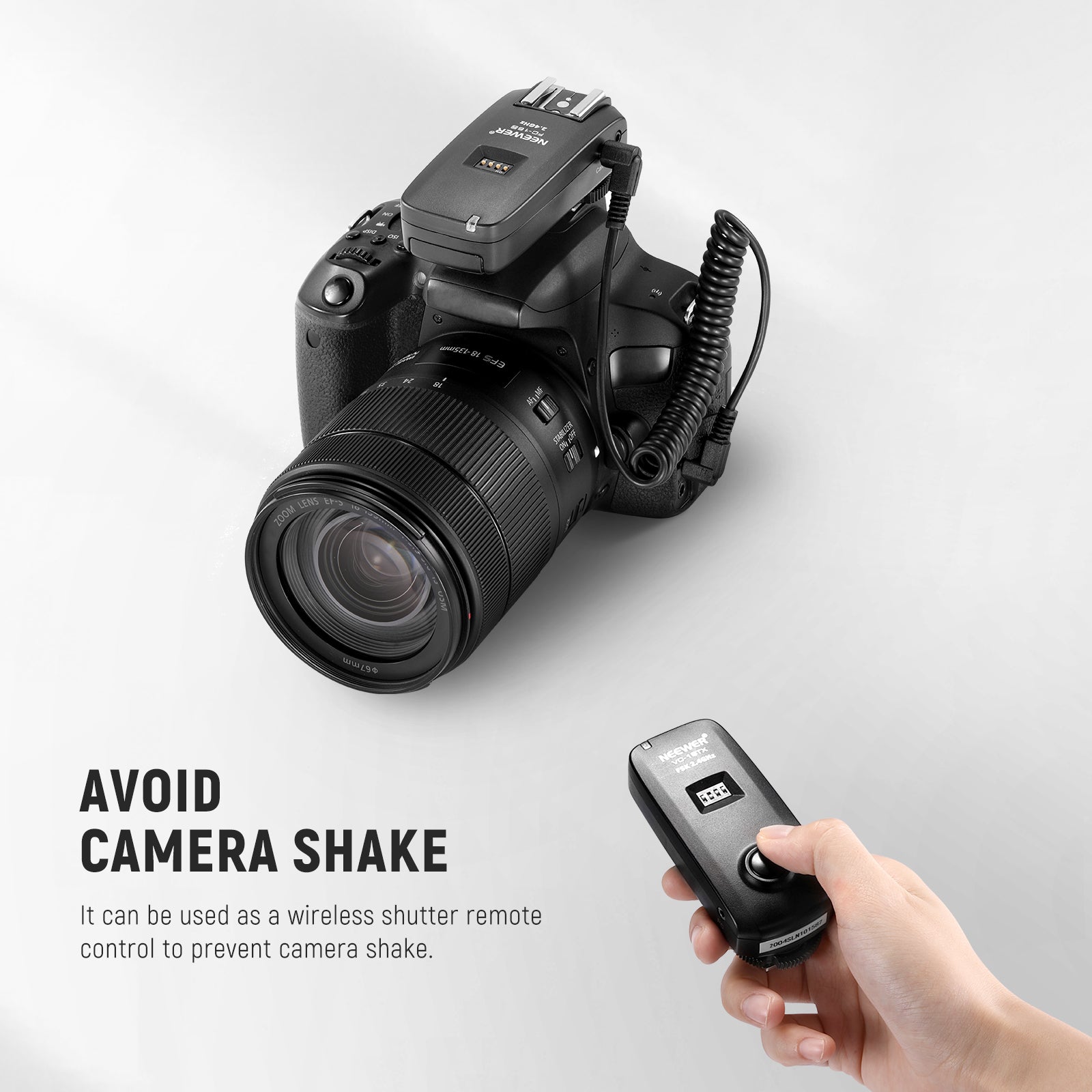 NEEWER 2.5mm to C1 Remote Shutter Release Cable for Canon