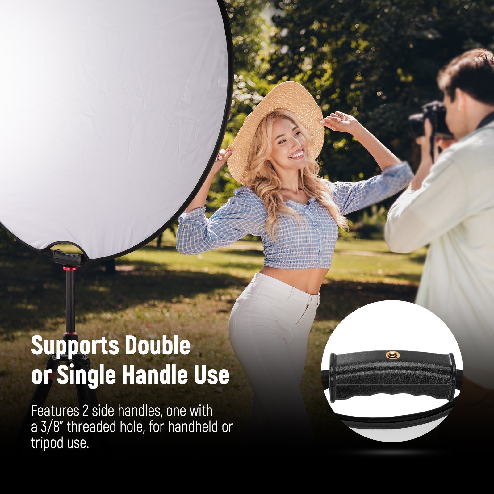 NEEWER RF-80II 5 in 1 Handheld Foldable Light Reflector Kit
