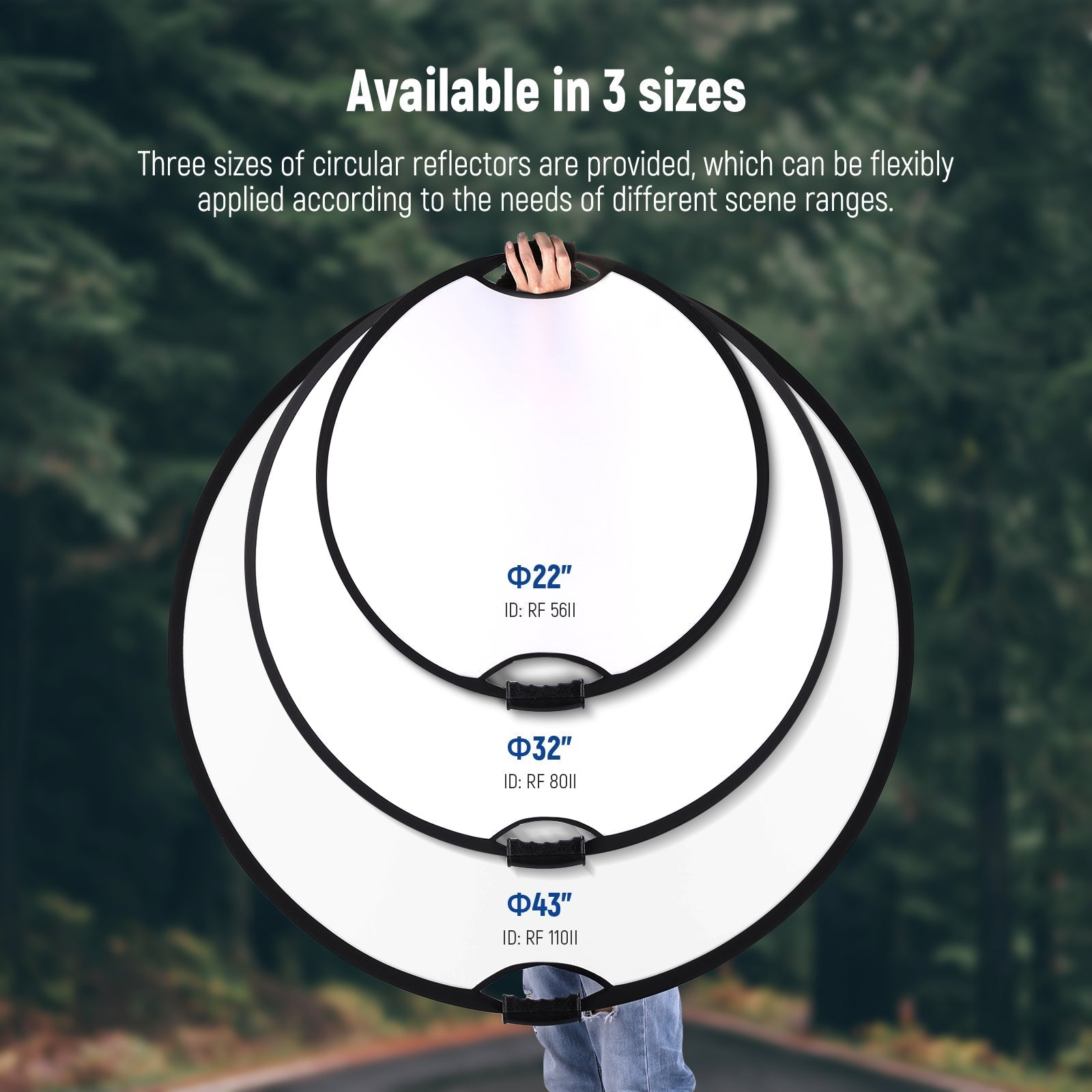 NEEWER RF-80II 5 in 1 Handheld Foldable Light Reflector Kit