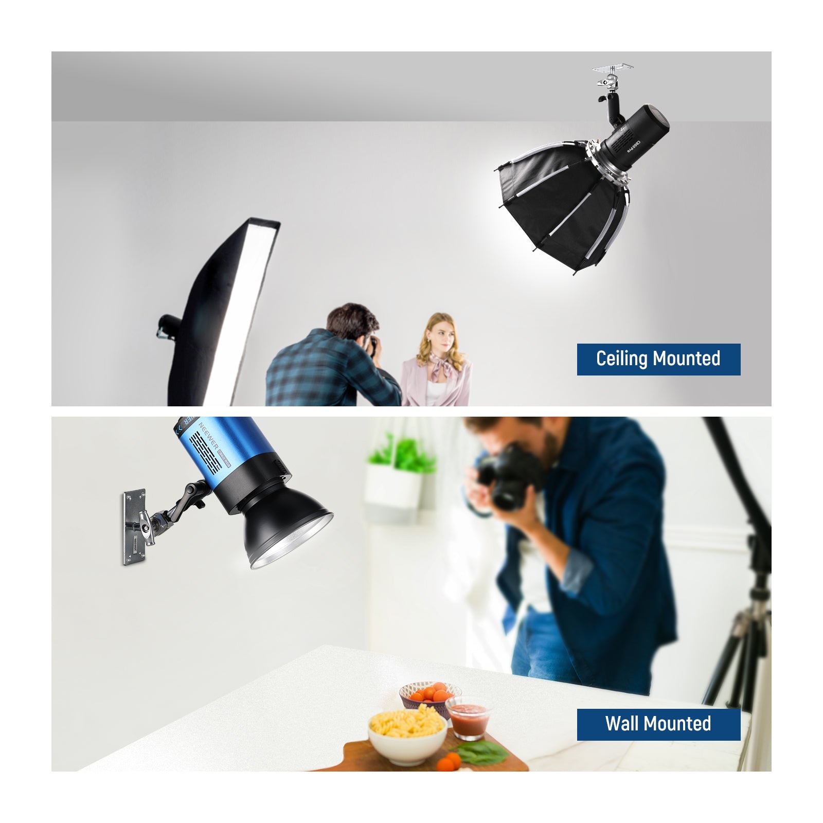 NEEWER ST-WM2 6.5 Inch Wall Ceiling Mount