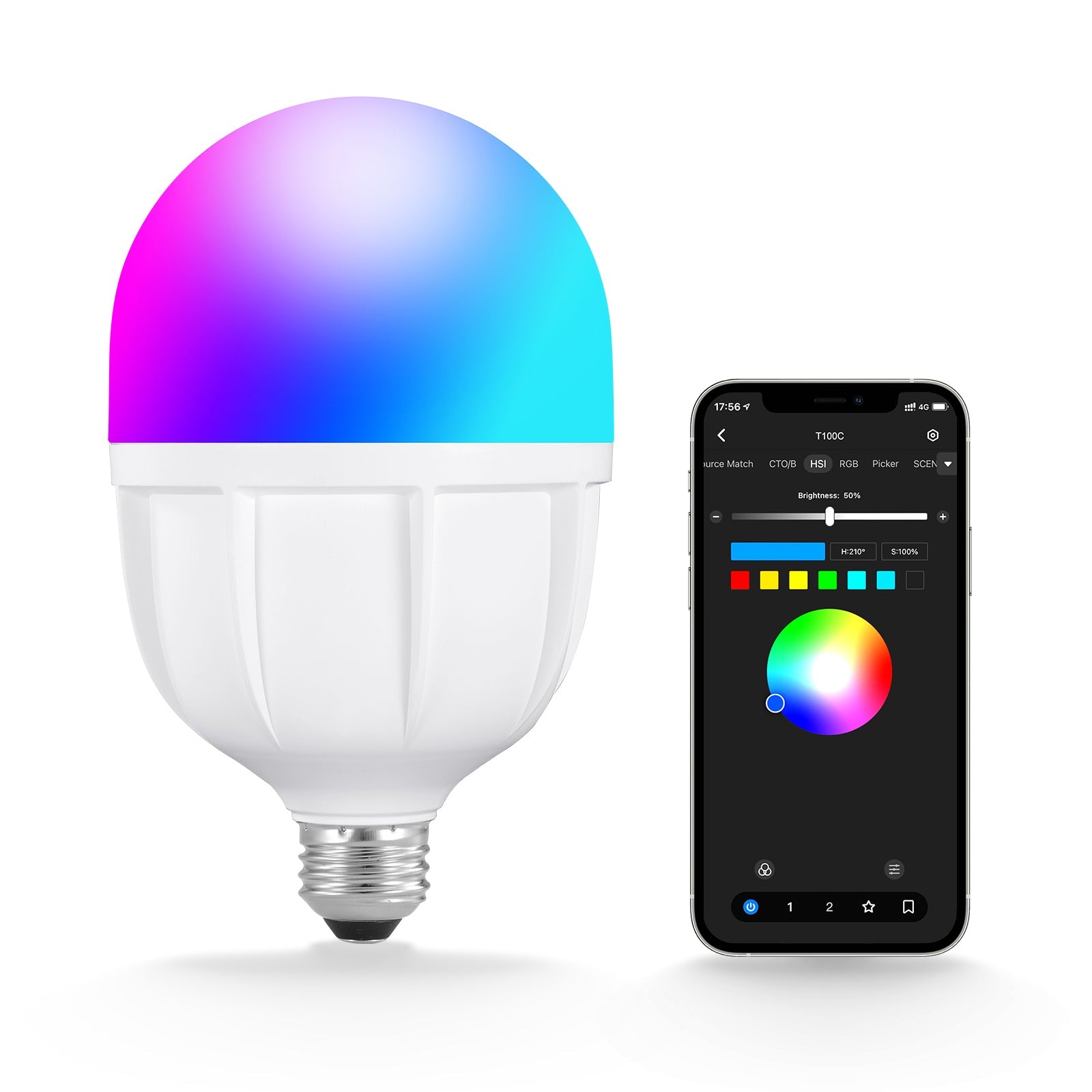 NEEWER T100C 26W RGB LED Light Bulb