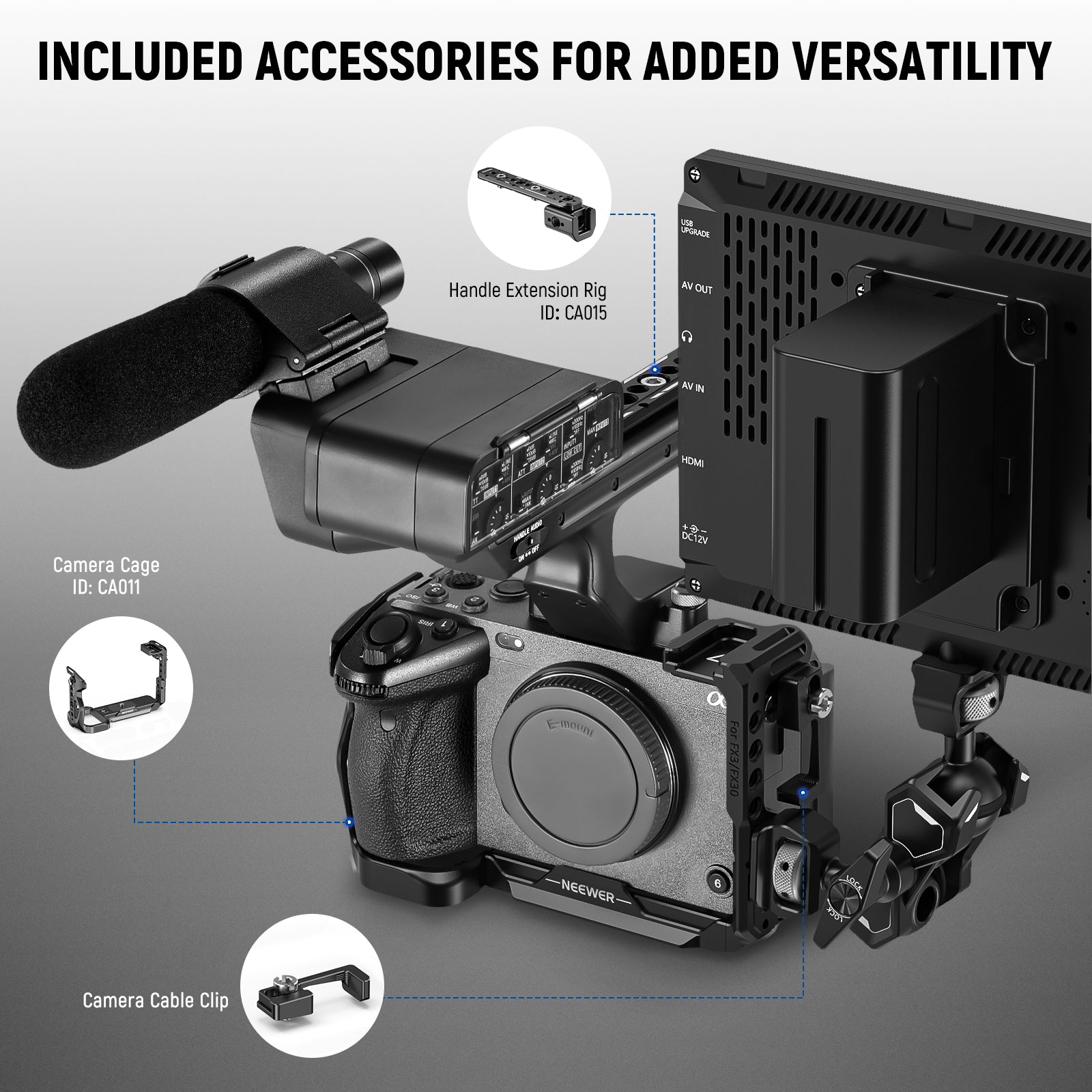 NEEWER CA011/CA024 Camera Cage For Sony FX3/FX30