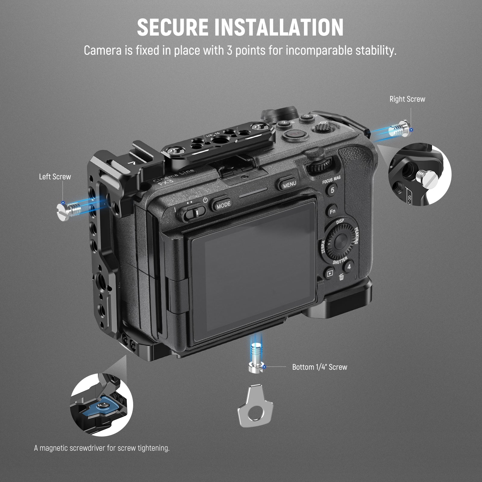 NEEWER CA011/CA024 Camera Cage For Sony FX3/FX30