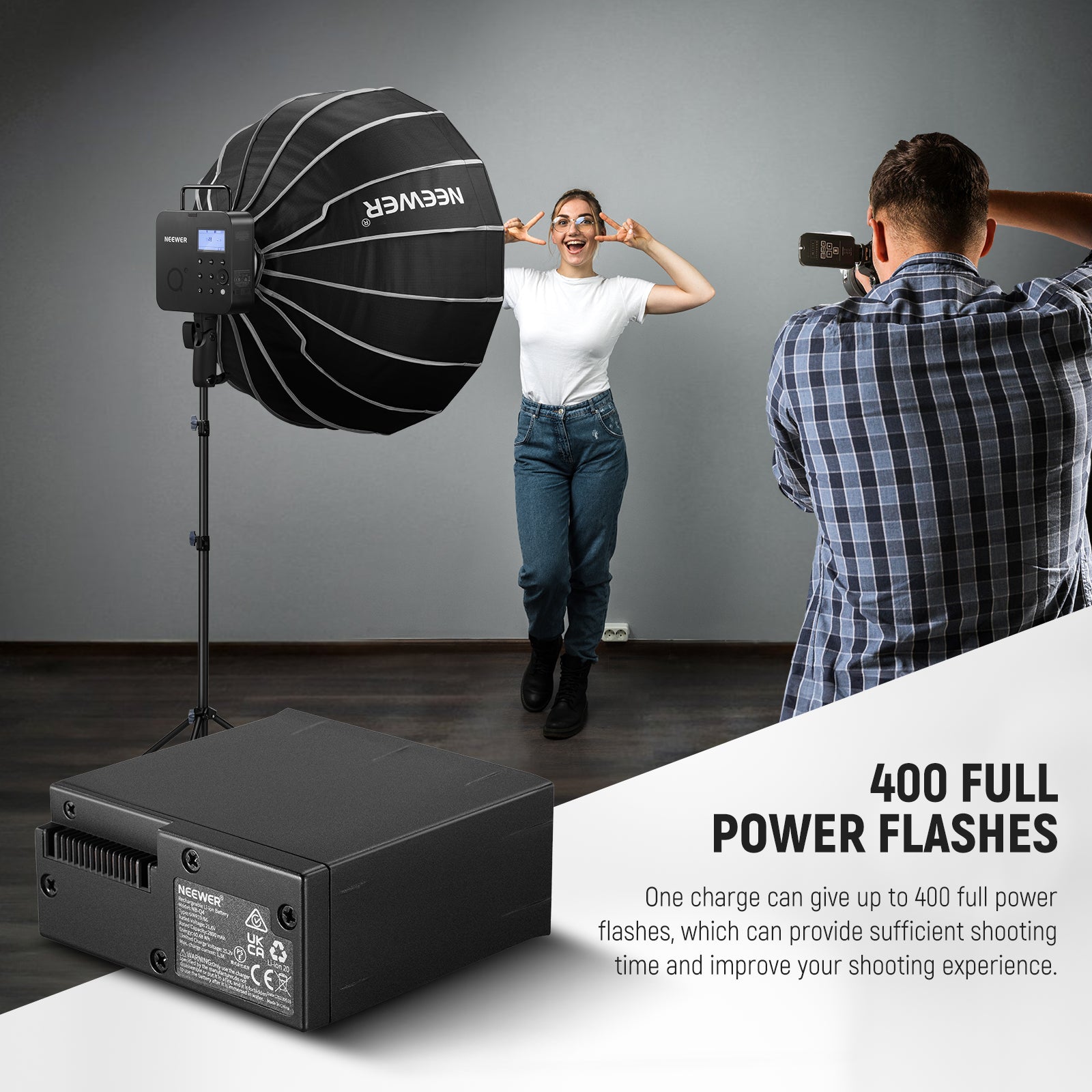 NEEWER NB-Q4 2800mAh Lithium Battery for Q4/Q4PRO Flash