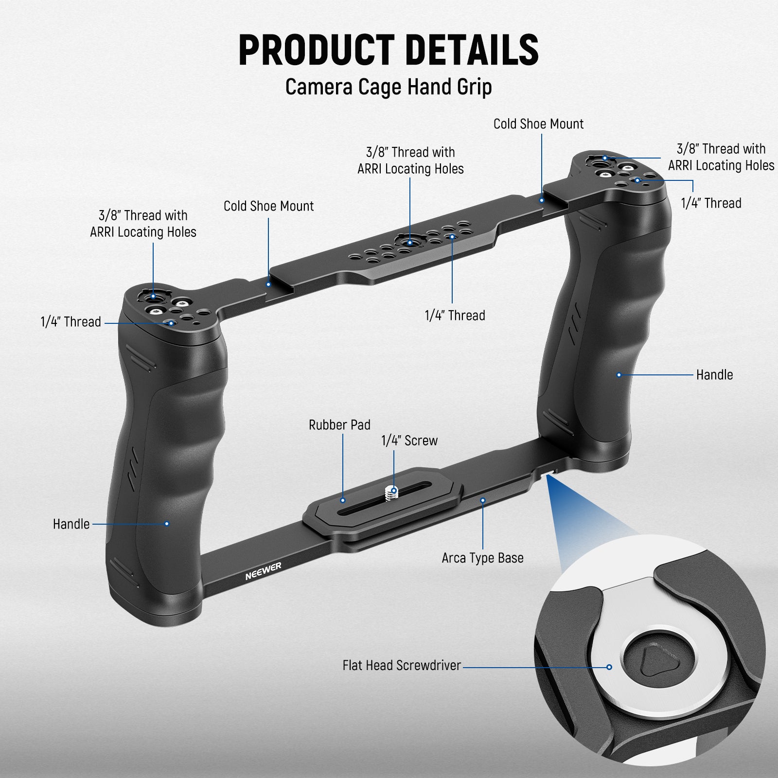 NEEWER CA016T+CA007 Universal Camera Cage