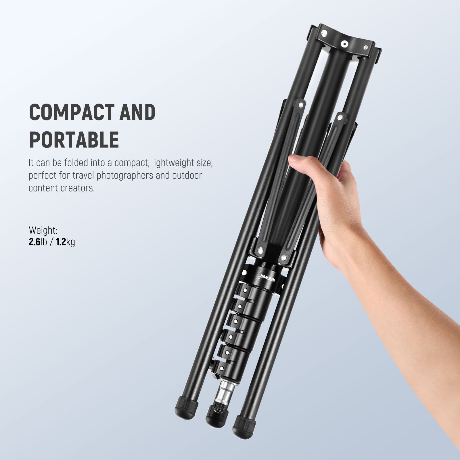 NEEWER ST178R 178cm All Metal Foldable Light Stand