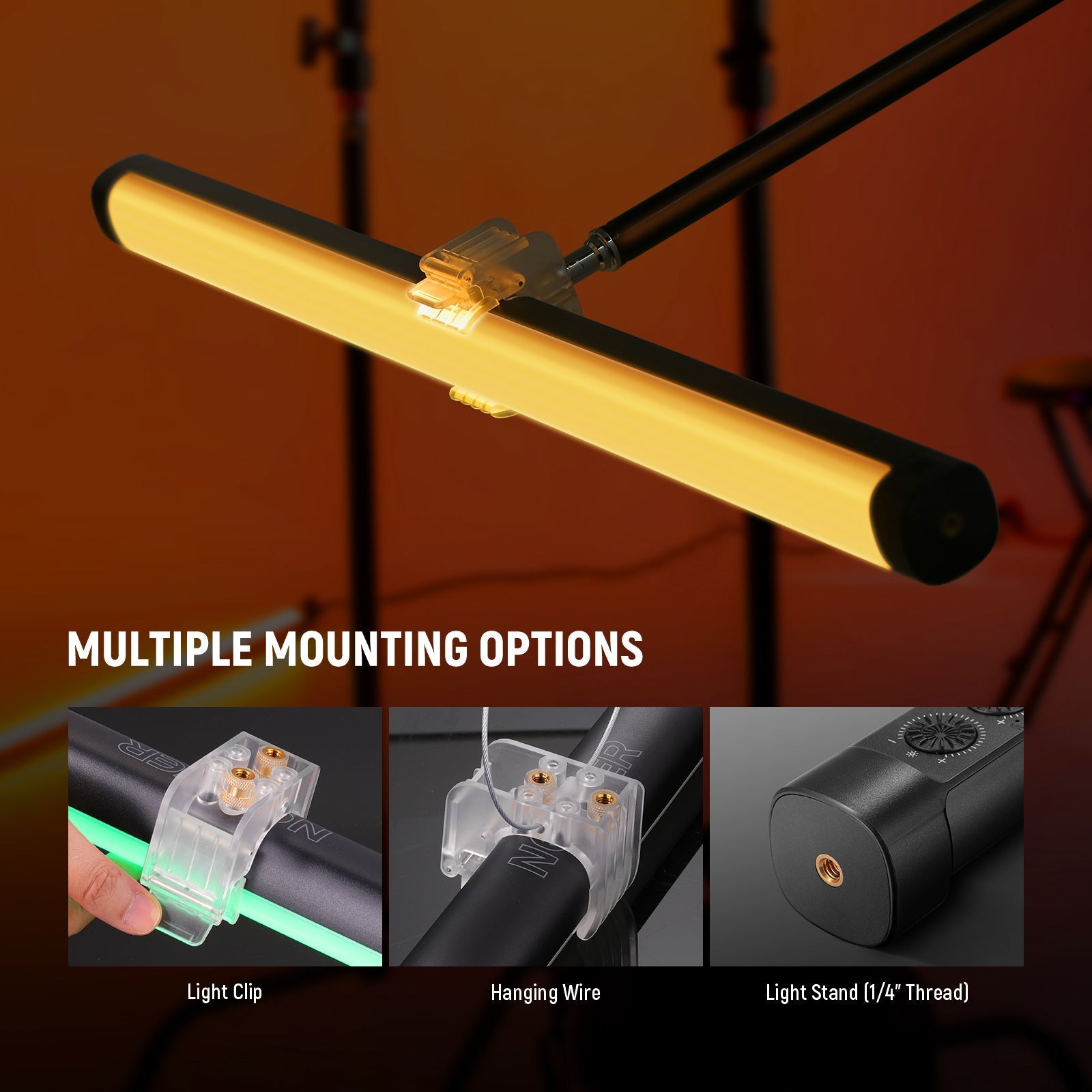 NEEWER TL60 20W RGB Tube Light with APP/2.4G/DMX Control