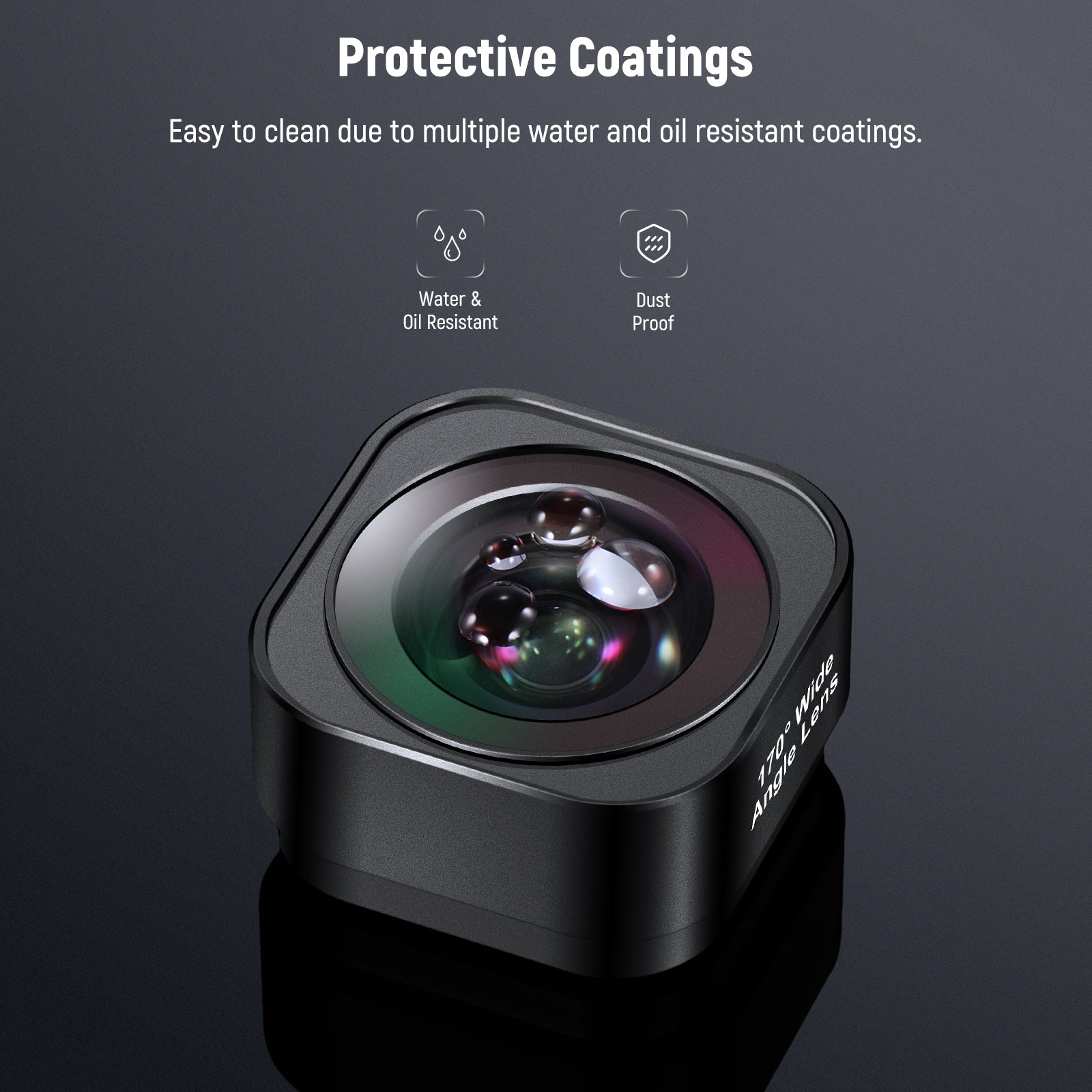 NEEWER LS-37 170° Ultra Wide Angle Lens For GoPro Hero 12/11/10/9