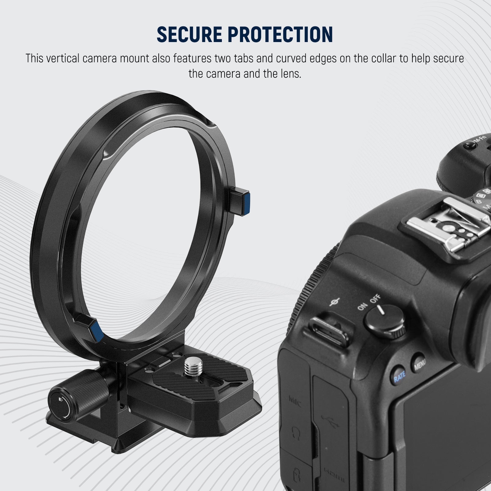 NEEWER Rotatable Camera Lens Collar for Camera