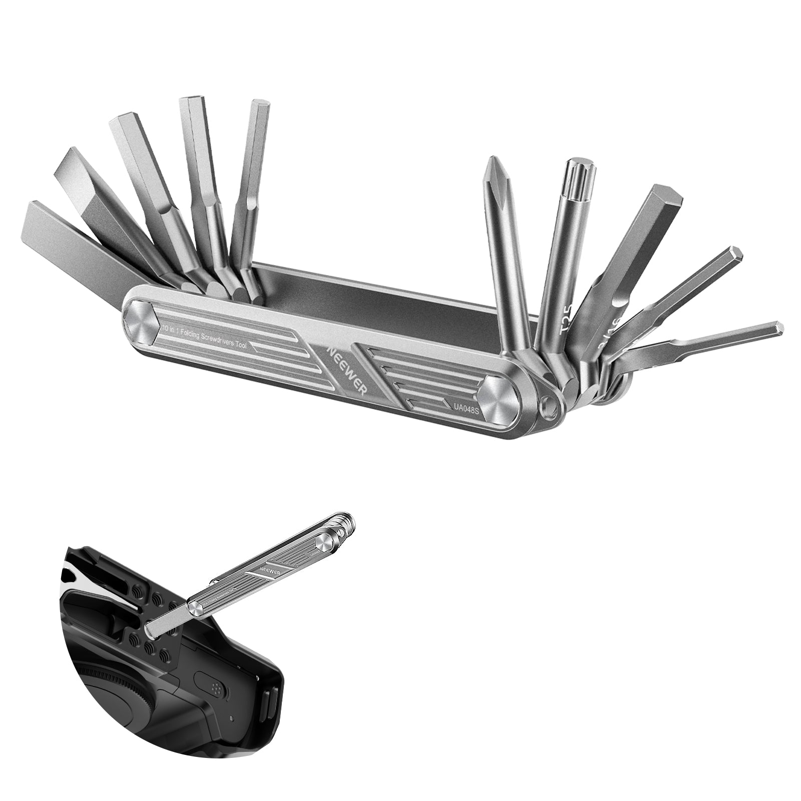 NEEWER UA048 10 in 1 Folding Screwdrivers Tool Set