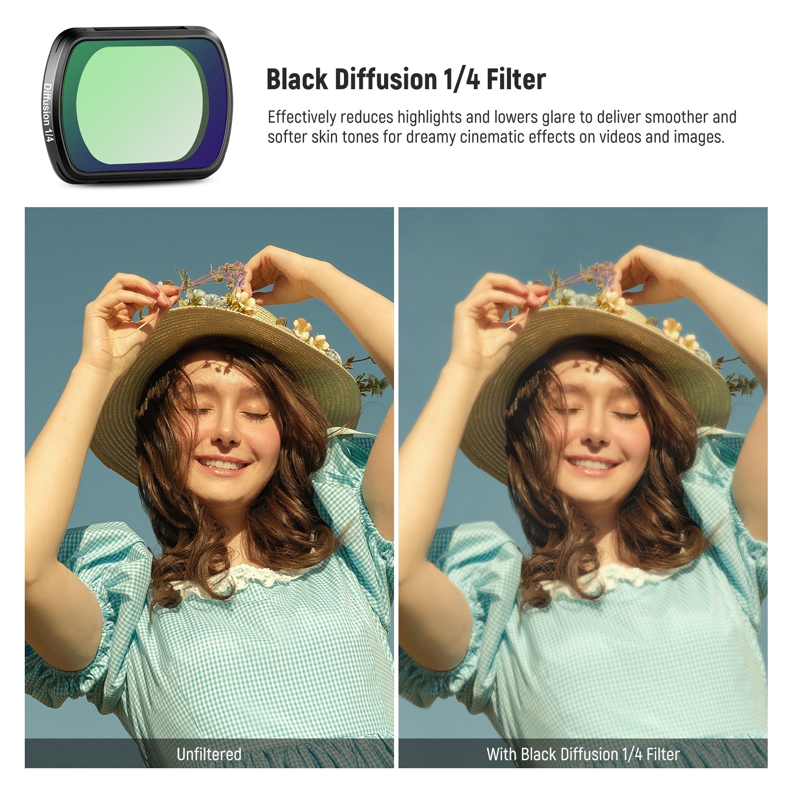 NEEWER FL-P8 4-Pack Magnetic Effect Filter Set for DJI Osmo Pocket 3 / Pocket 4 & Xtra Muse