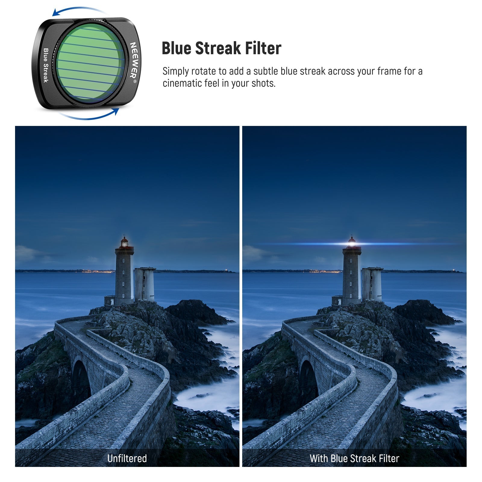 NEEWER FL-P8 4-Pack Magnetic Effect Filter Set for DJI Osmo Pocket 3 / Pocket 4 & Xtra Muse