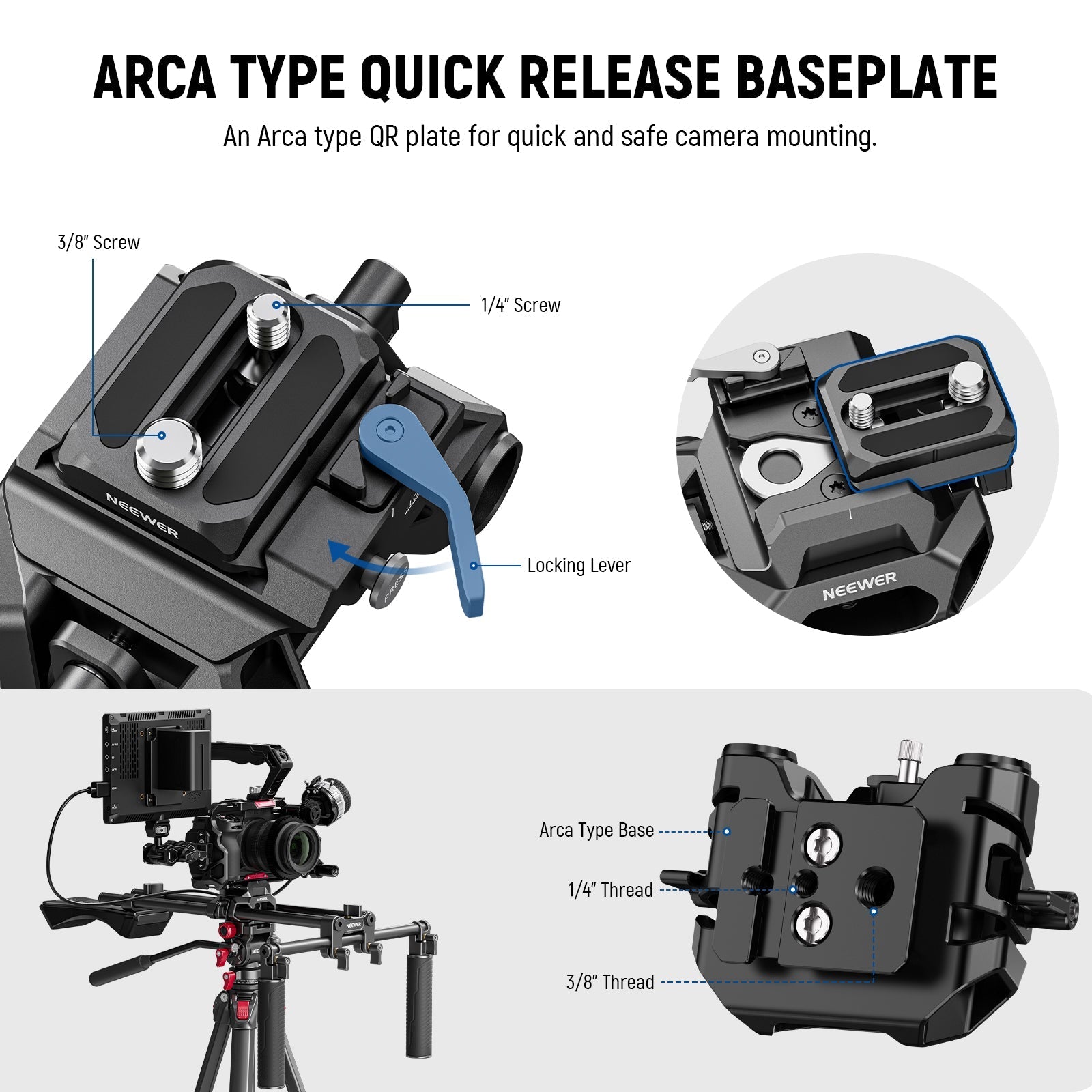 NEEWER SR007 Universal Shoulder Rig Kit