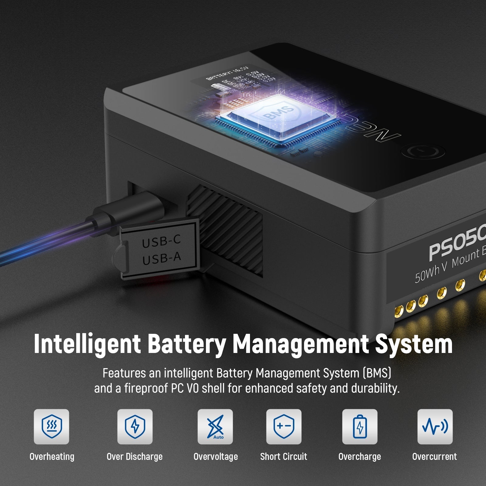 NEEWER V Mount Battery PS050E 3450mAh 50Wh 14.54V