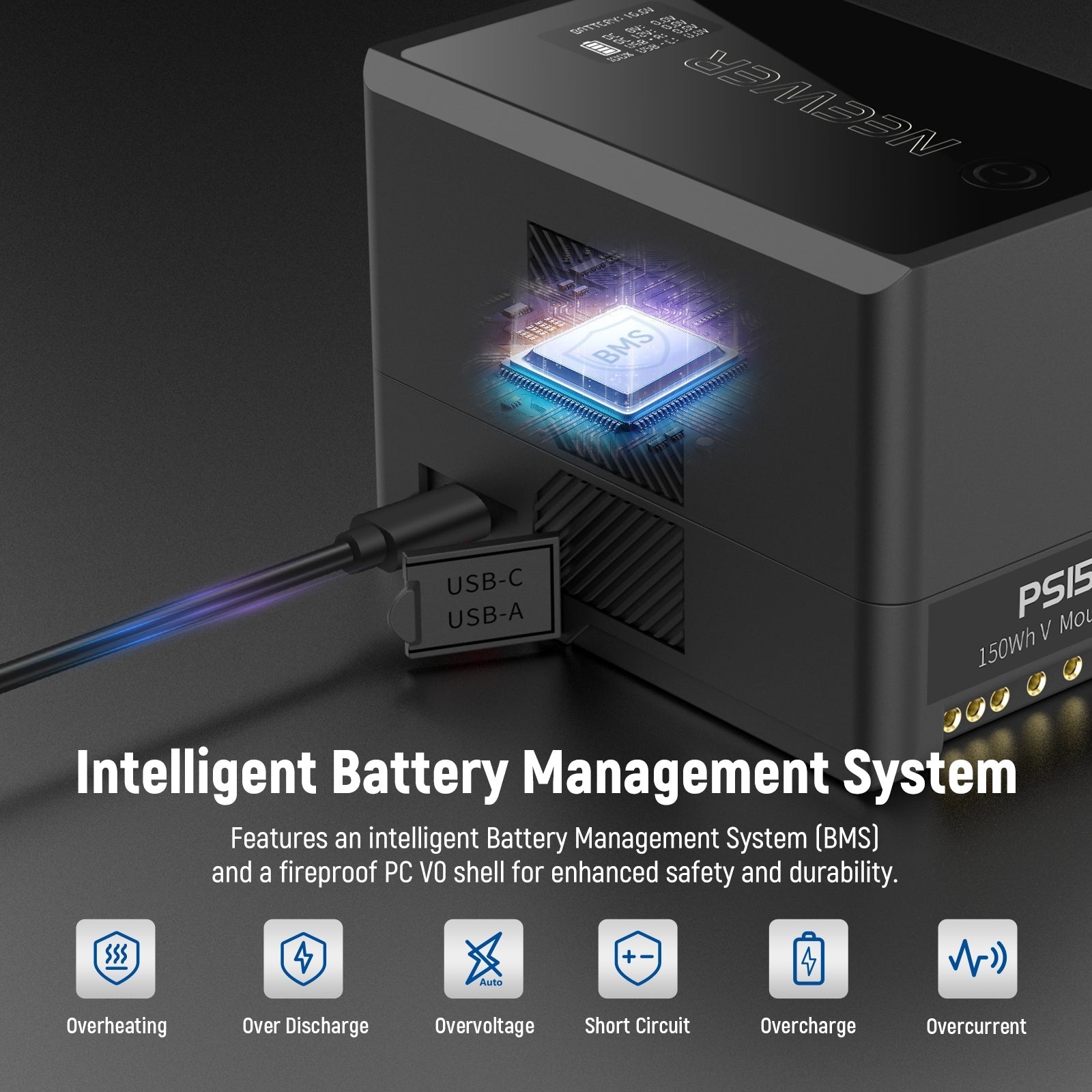 NEEWER V Mount Battery PS150E 10350mAh 150Wh
