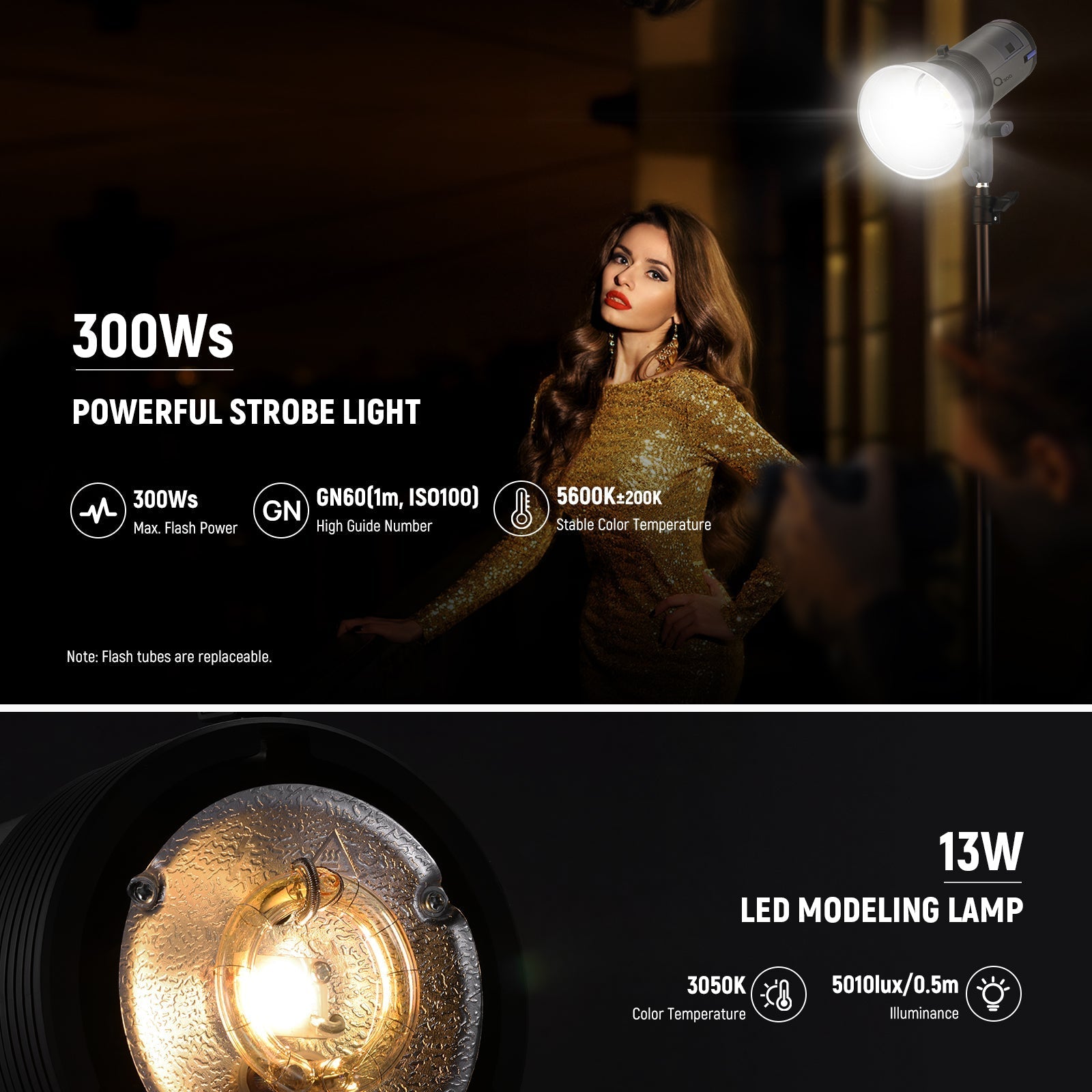 NEEWER Q300 300Ws 2.4G Outdoor Flash