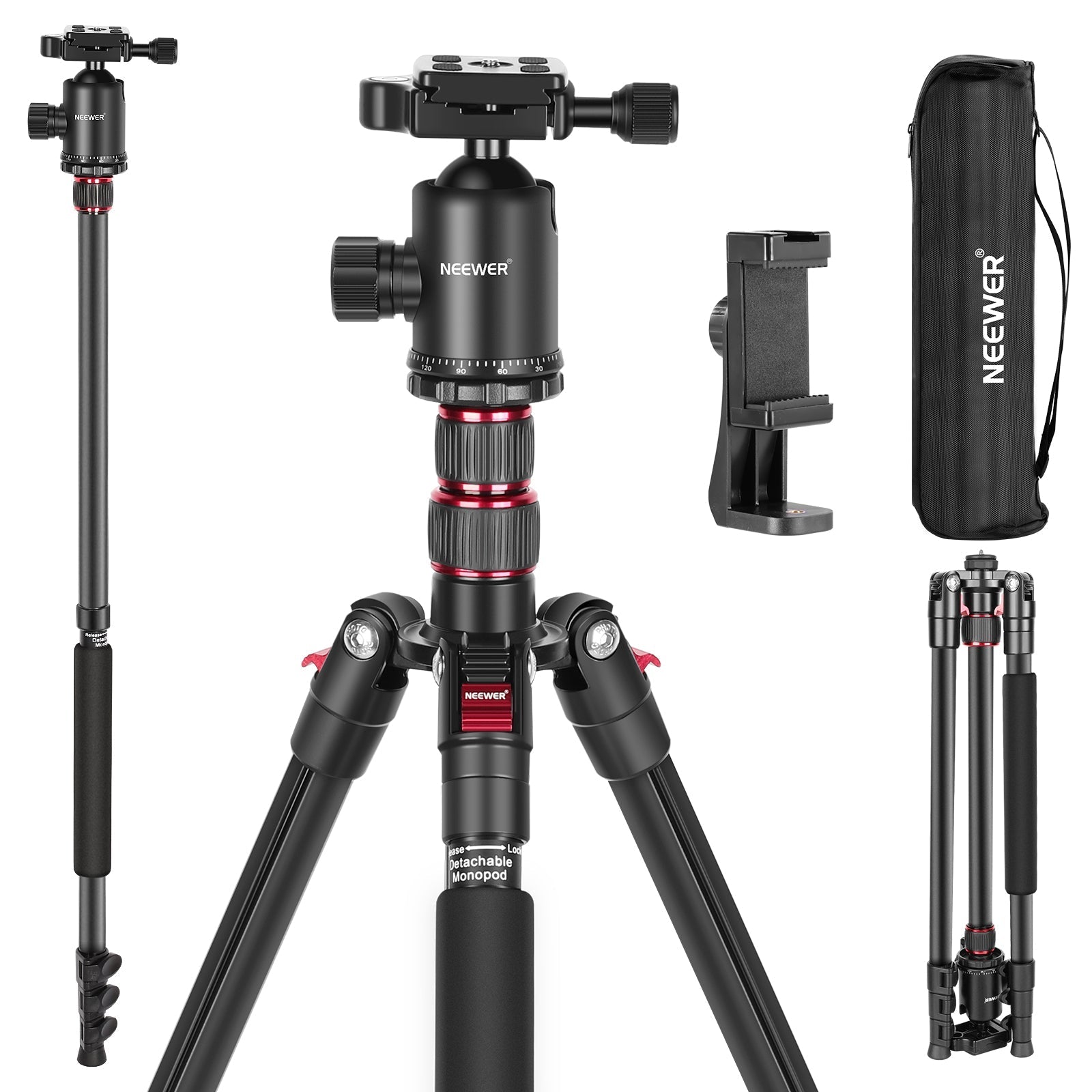 NEEWER TP77 77" 2 In 1 Camera Tripod Monopod