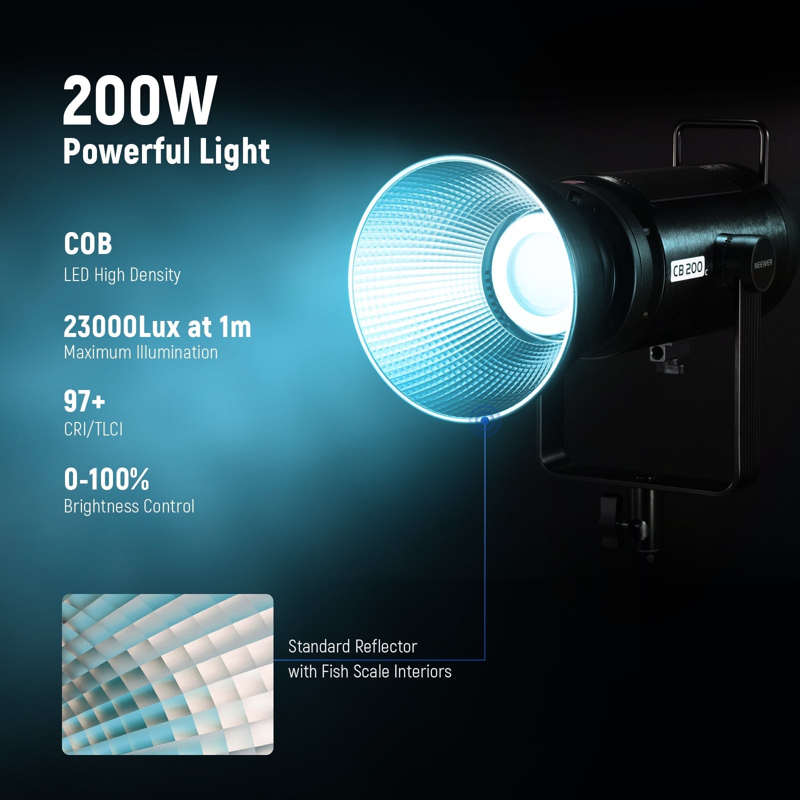 NEEWER CB200C 200W RGB LED Video Light