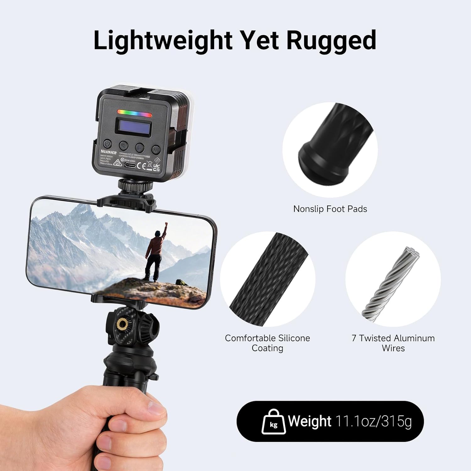NEEWER TP34 Flexible Tripod with Remote