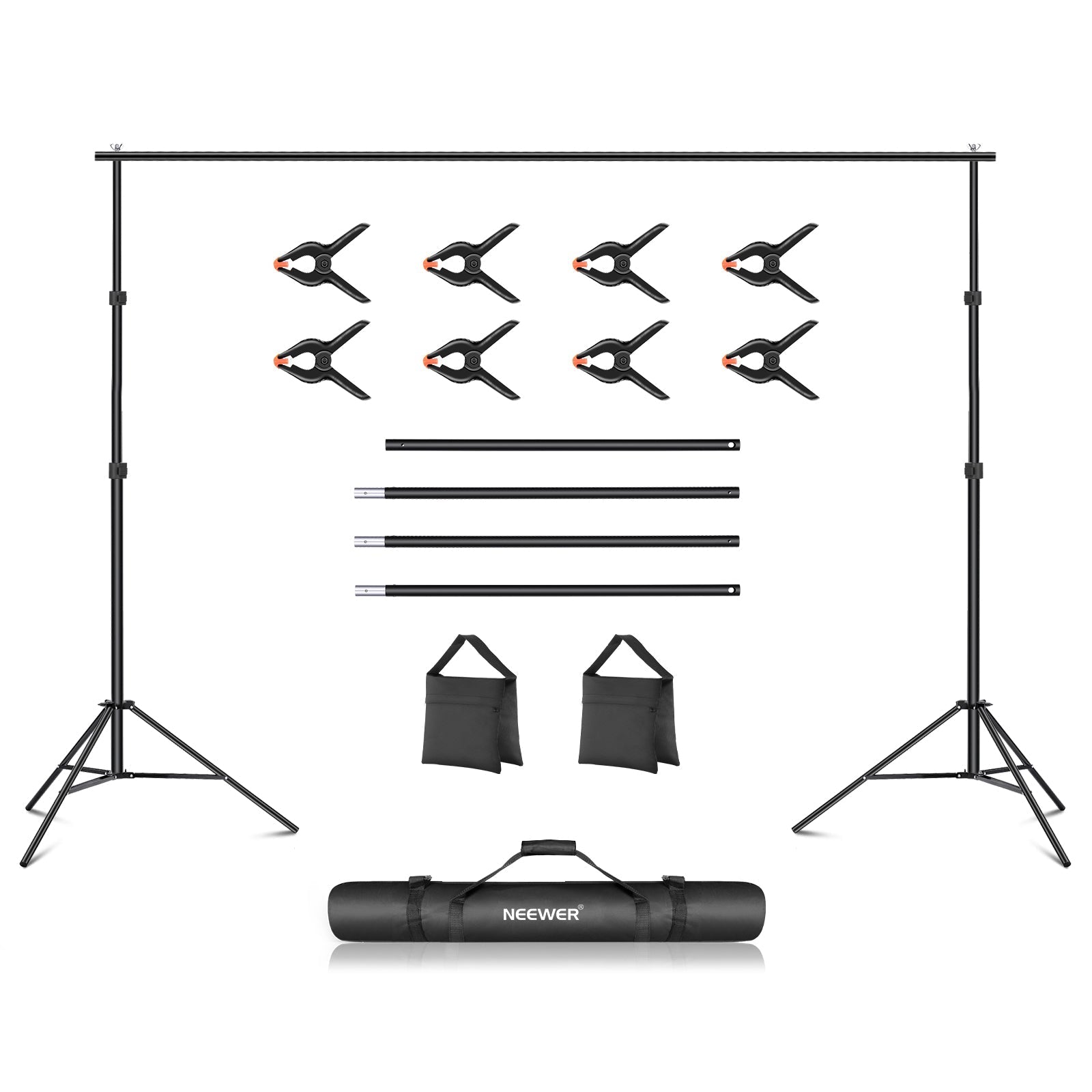 NEEWER 3x2.1m / 10x7ft Background Support System