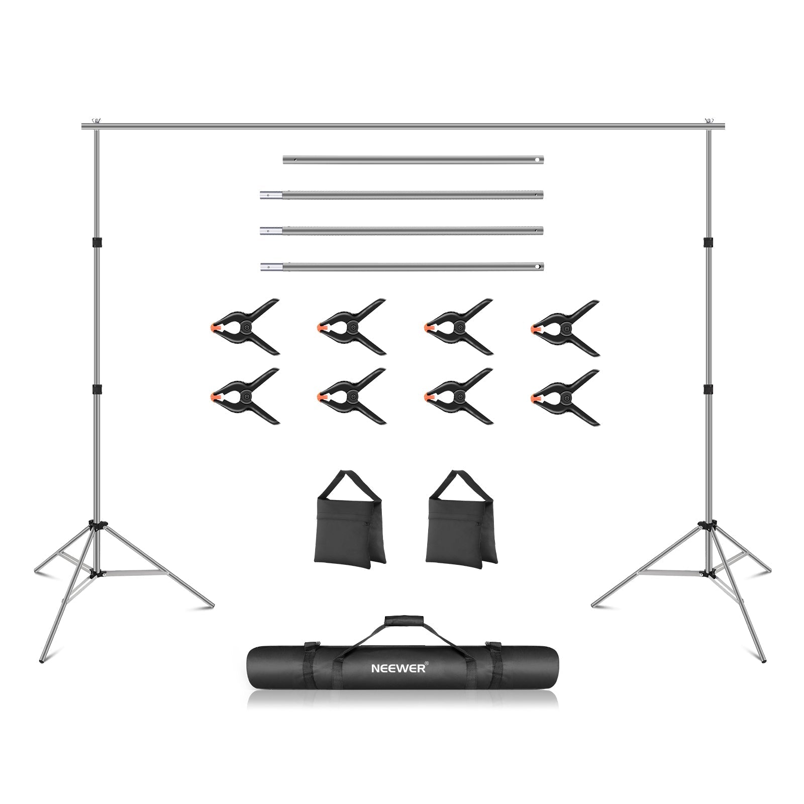 NEEWER 3x2.1m / 10x7ft Background Support System