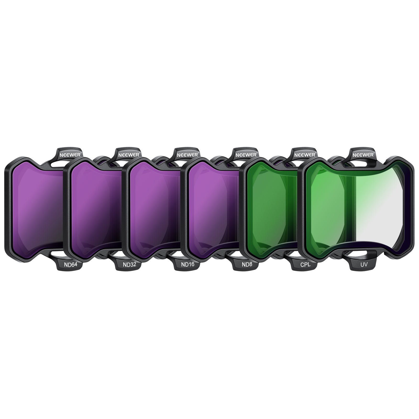 NEEWER FL-A29 6-Pack Snap-On ND & UV & CPL Filter Set for DJI Avata 2