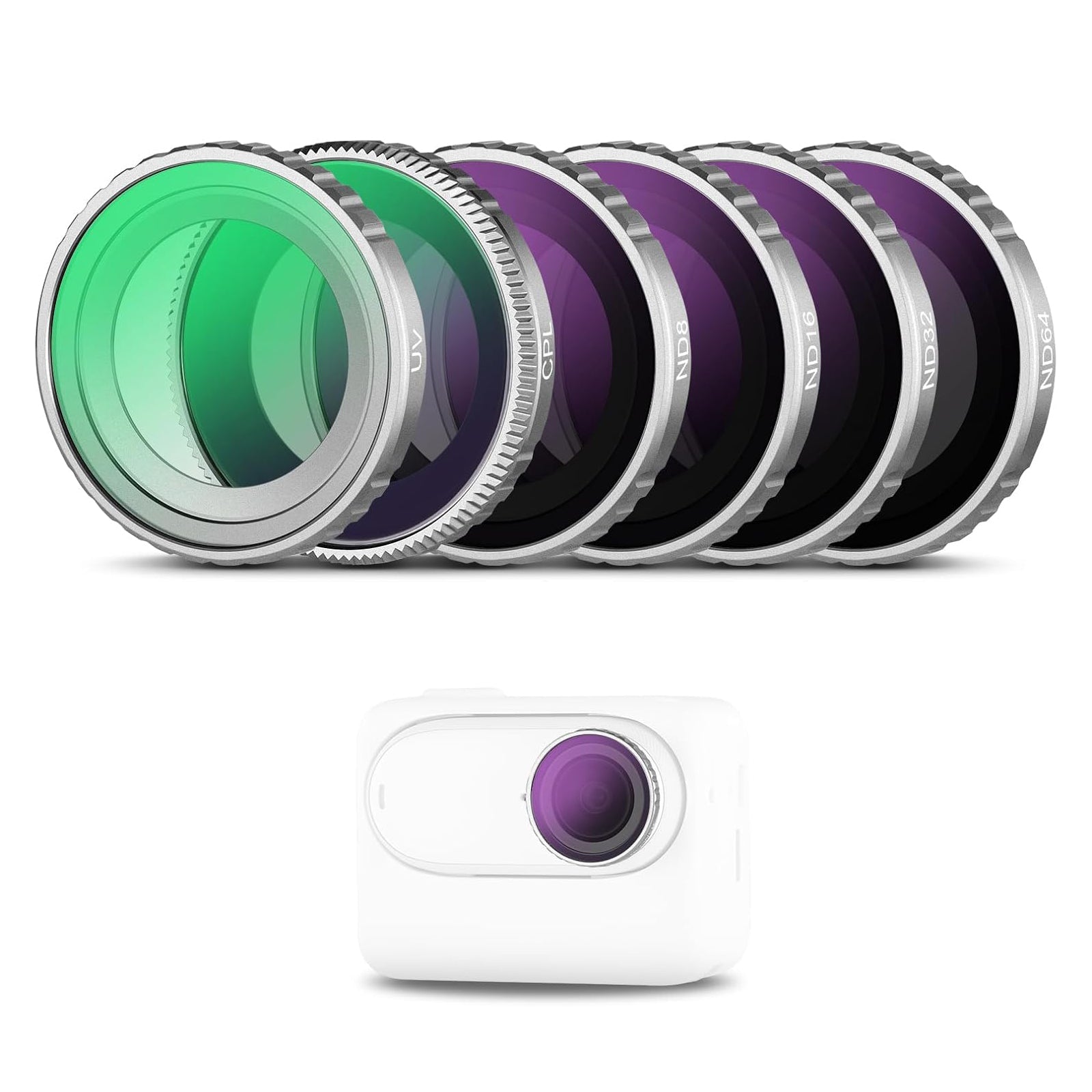 NEEWER UV & ND & CPL Lens Filter Set Compatible with Insta360 GO 3S