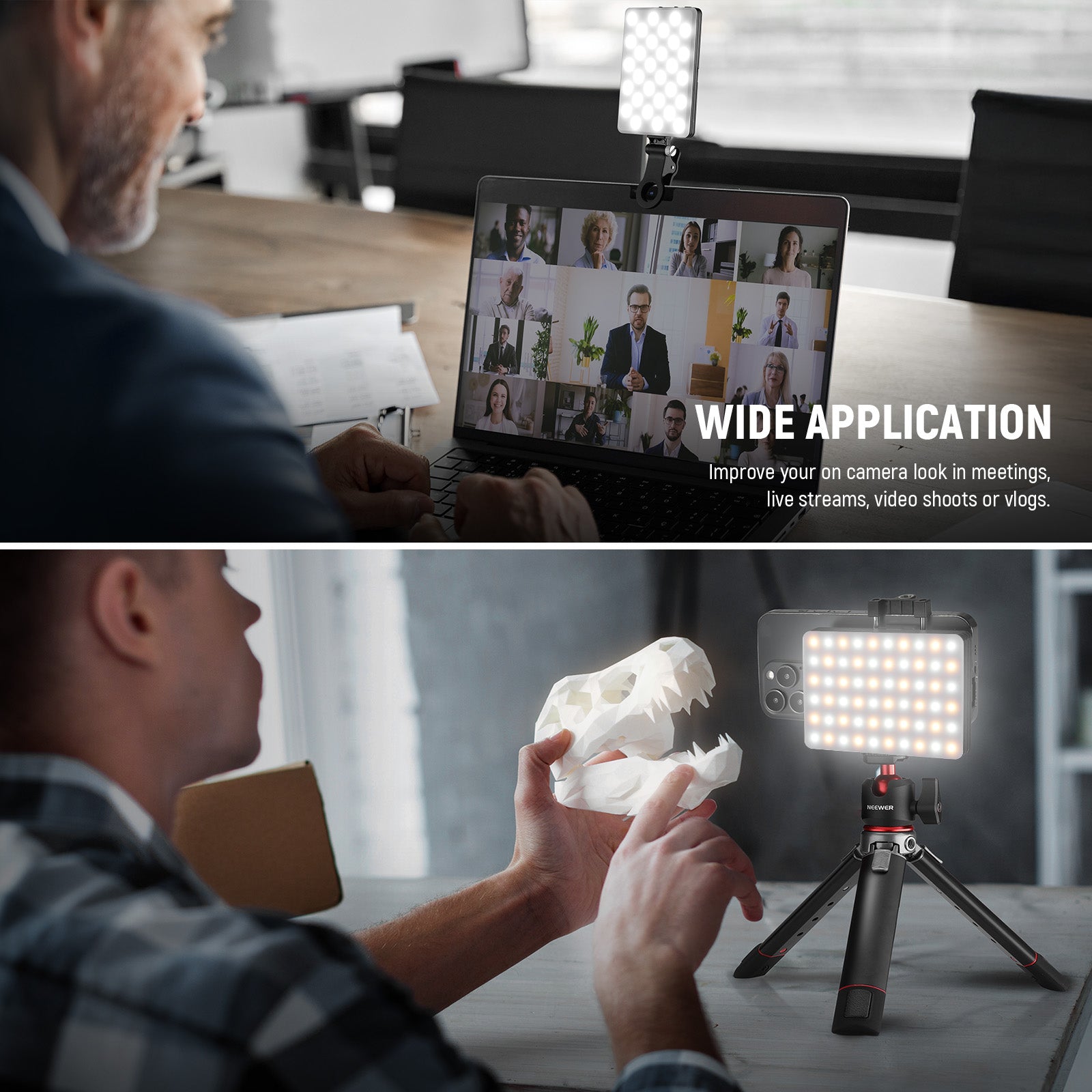 NEEWER BASICS NL-60AI Selfie Light with Phone Clip