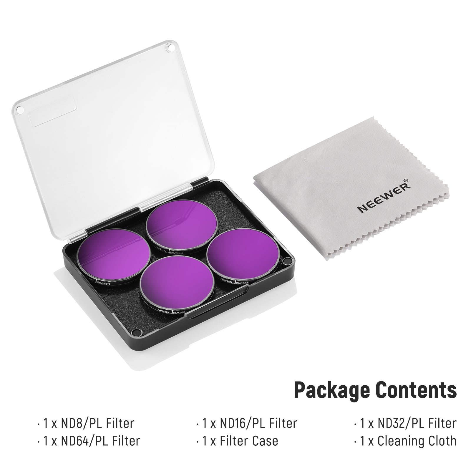NEEWER Filter Set for DJI Osmo Action 3/4/5 Pro