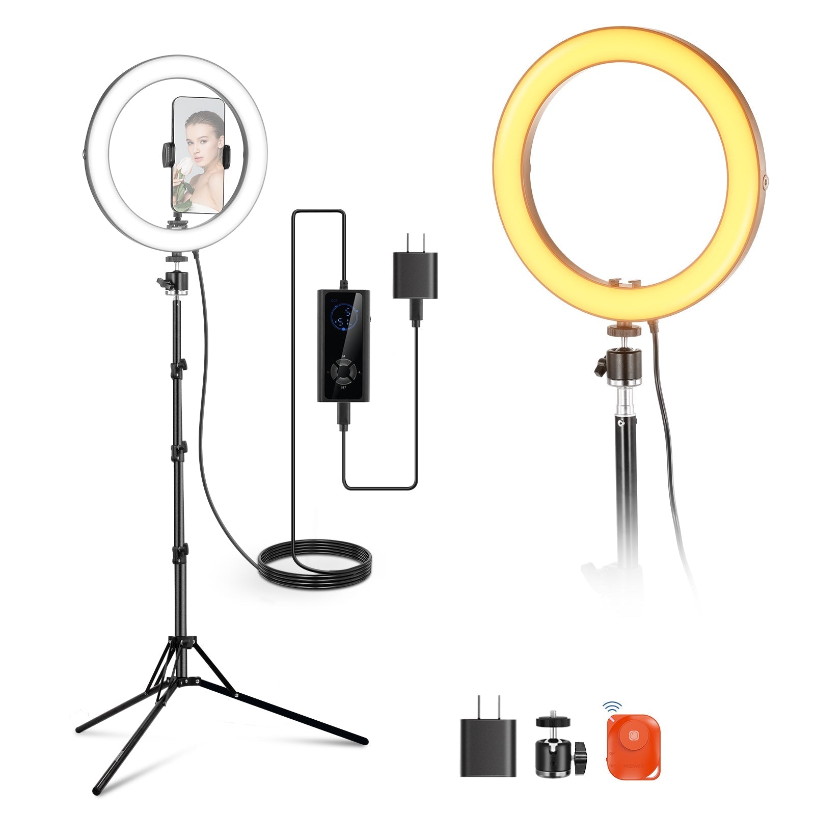 NEEWER RH10B 10" 20W High Power LED Ring Light