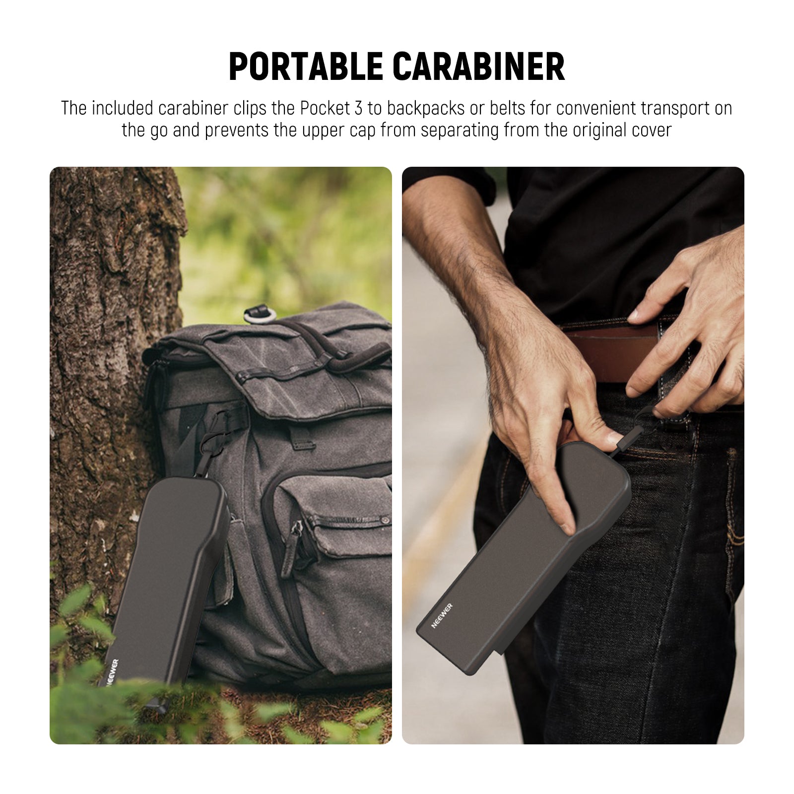 NEEWER AC026 Protective Cover with Carabiner for DJI Osmo Pocket 3
