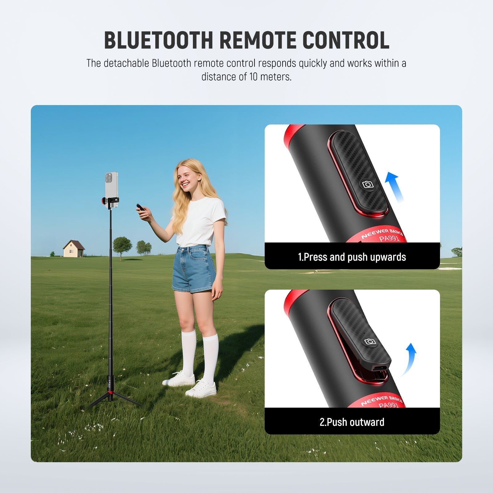 NEEWER BASICS PA991 57.9" Selfie Stick Tripod
