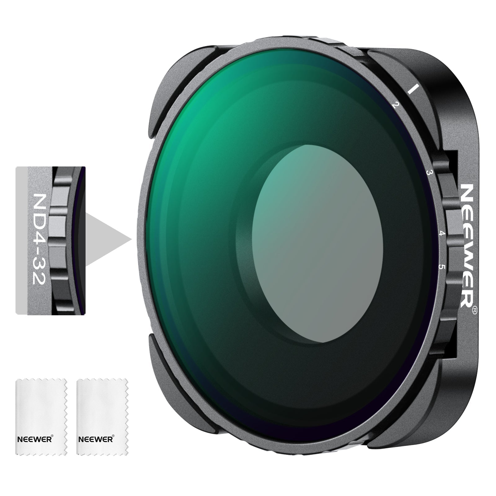 NEEWER Variable ND Filter Compatible with GoPro Hero 13 12 11 10 9