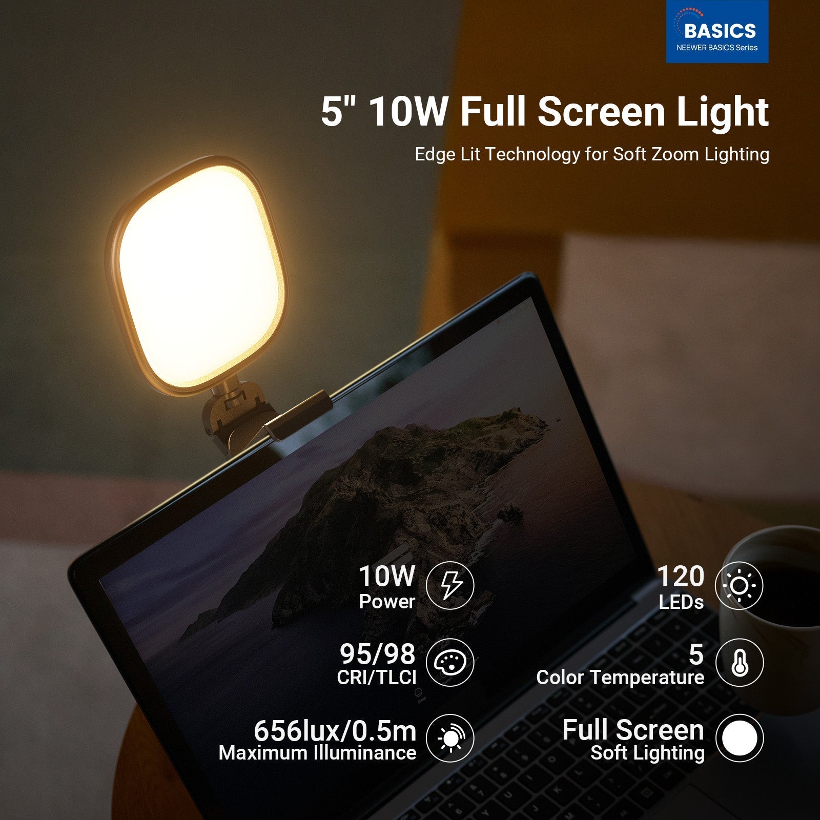 NEEWER BASICS NL10 5" 10W Full Screen Light