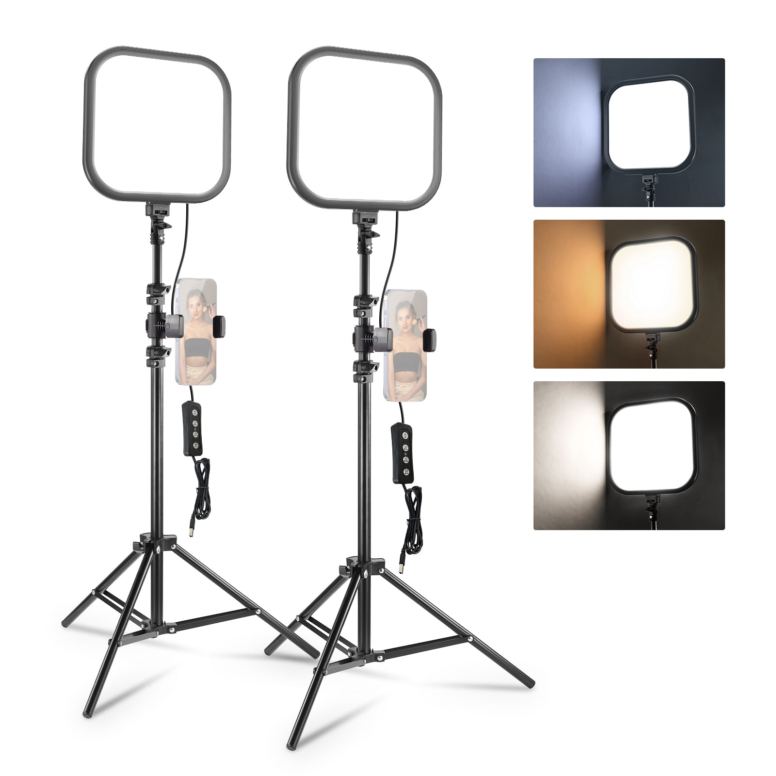 NEEWER BASICS L220 15W 10.8" LED Video Panel Light Kit