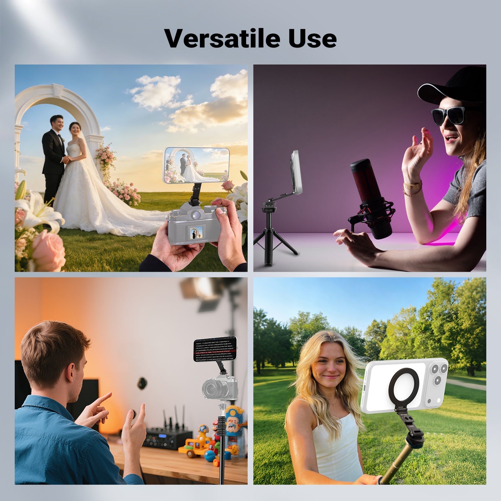 NEEWER CA163 Magnetic Tripod Phone Mount