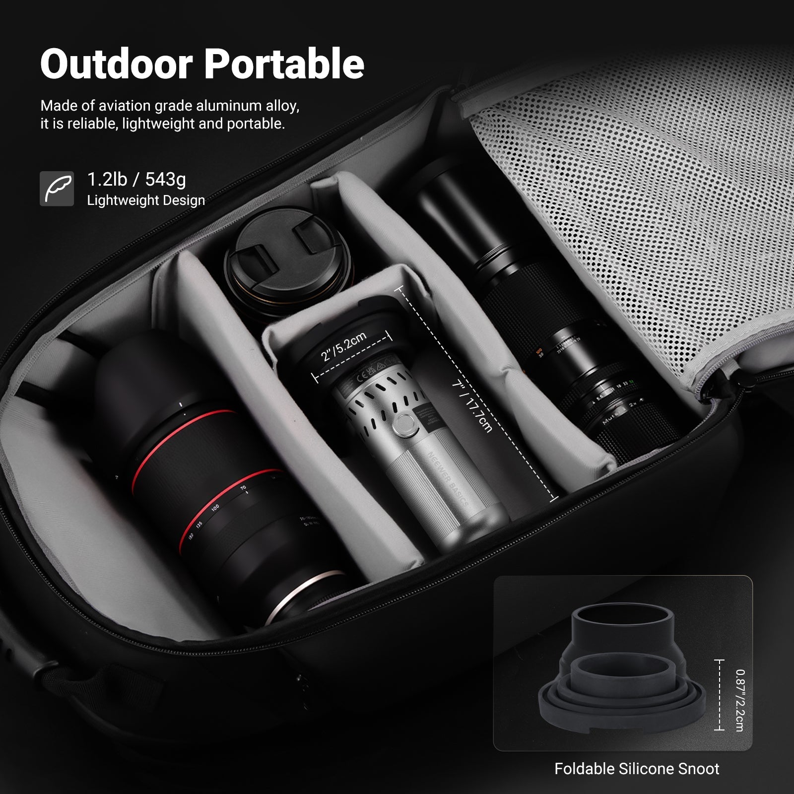 NEEWER BASICS FL20 20W RGB Portable Photography Flashlight
