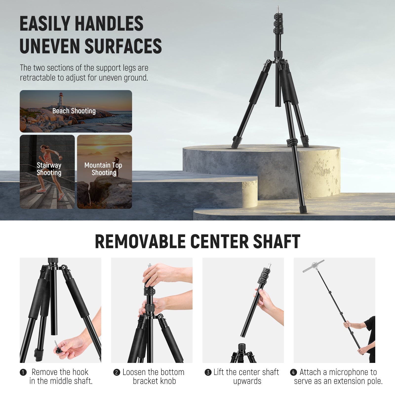 NEEWER ST195 195cm Portable Photography Light Stand