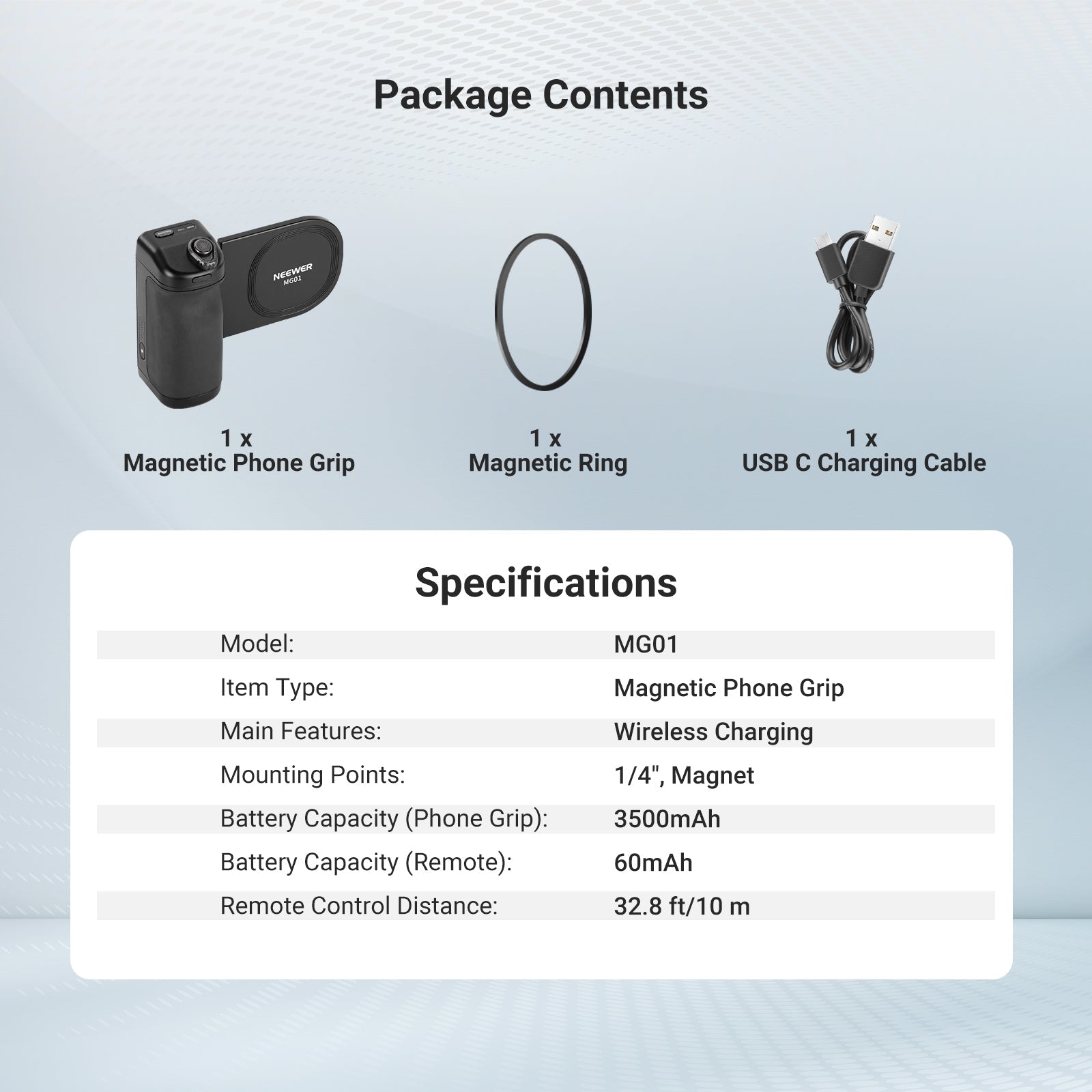NEEWER MG01 Magnetic Phone Camera Grip