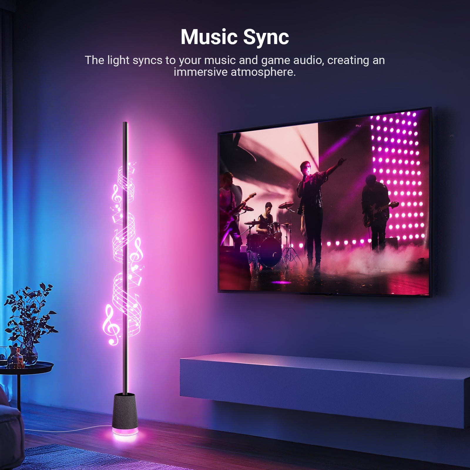 NEEWER NF06 1500lm Smart RGBCW LED Floor Lamp