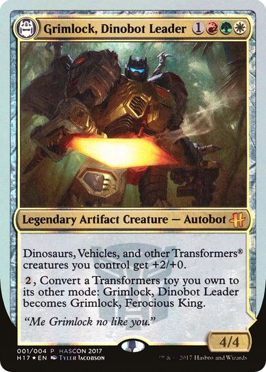 Grimlock, Dinobot Leader // Grimlock, Ferocious King (1) [Media Promos]