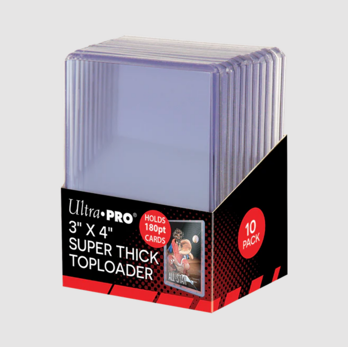 Ultra Pro 3x4 Thick 180pt Toploaders (10ct)