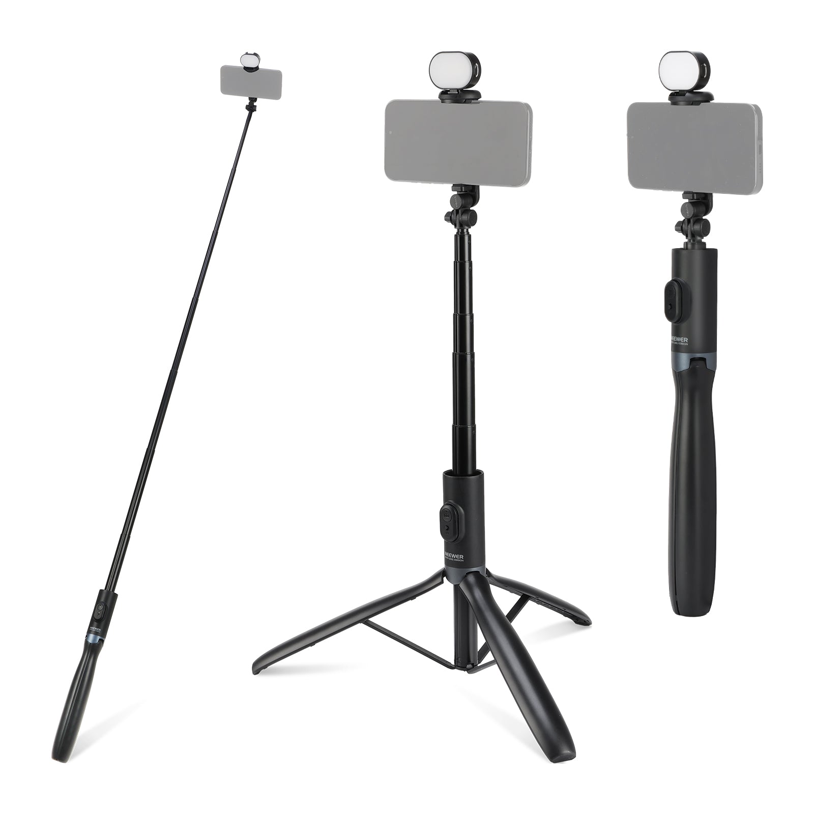 NEEWER ENTRY LEVEL VERSION PA987 67" Selfie Stick Tripod with Light