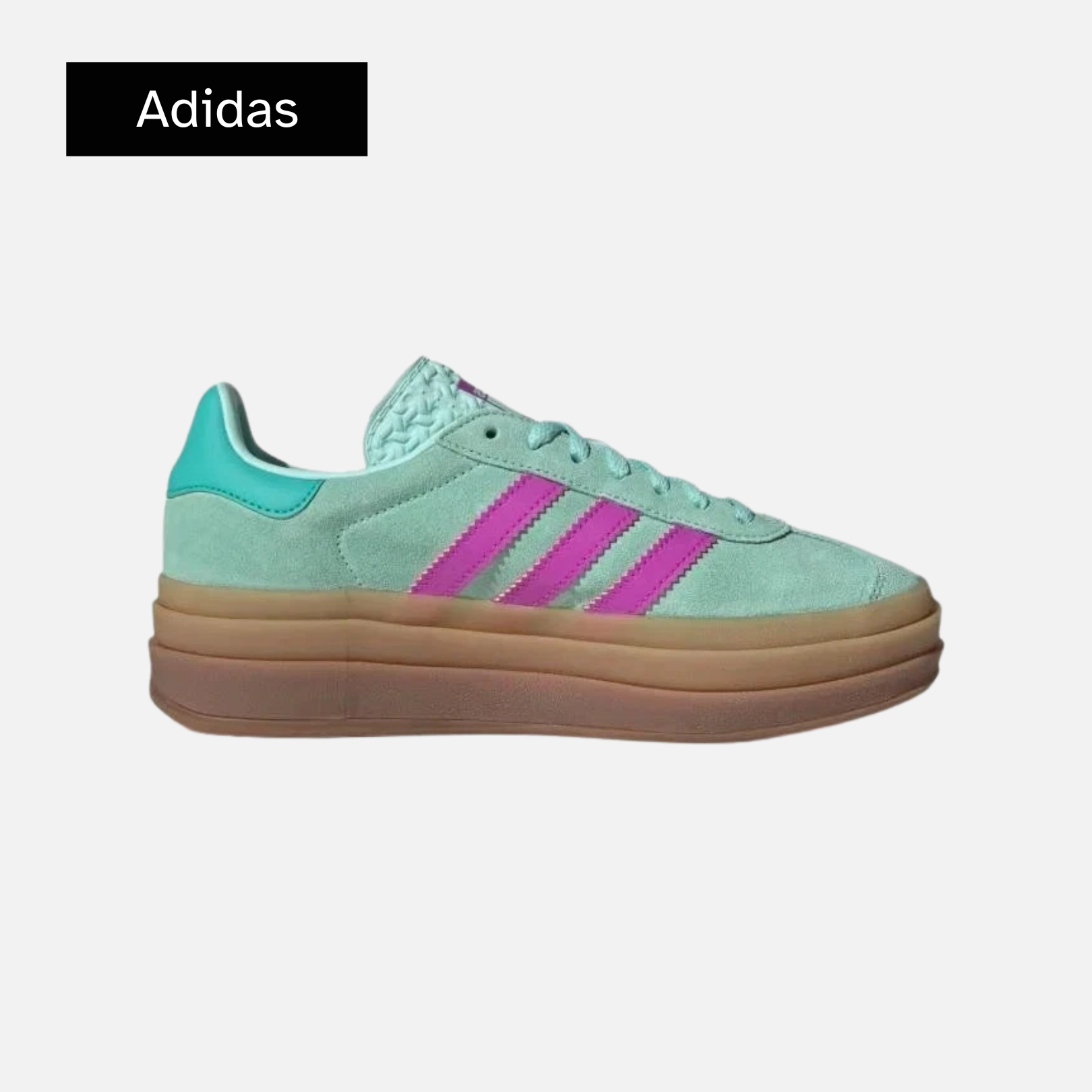 adidas Gazelle Bold J 'Clear Mint Flash Pink'